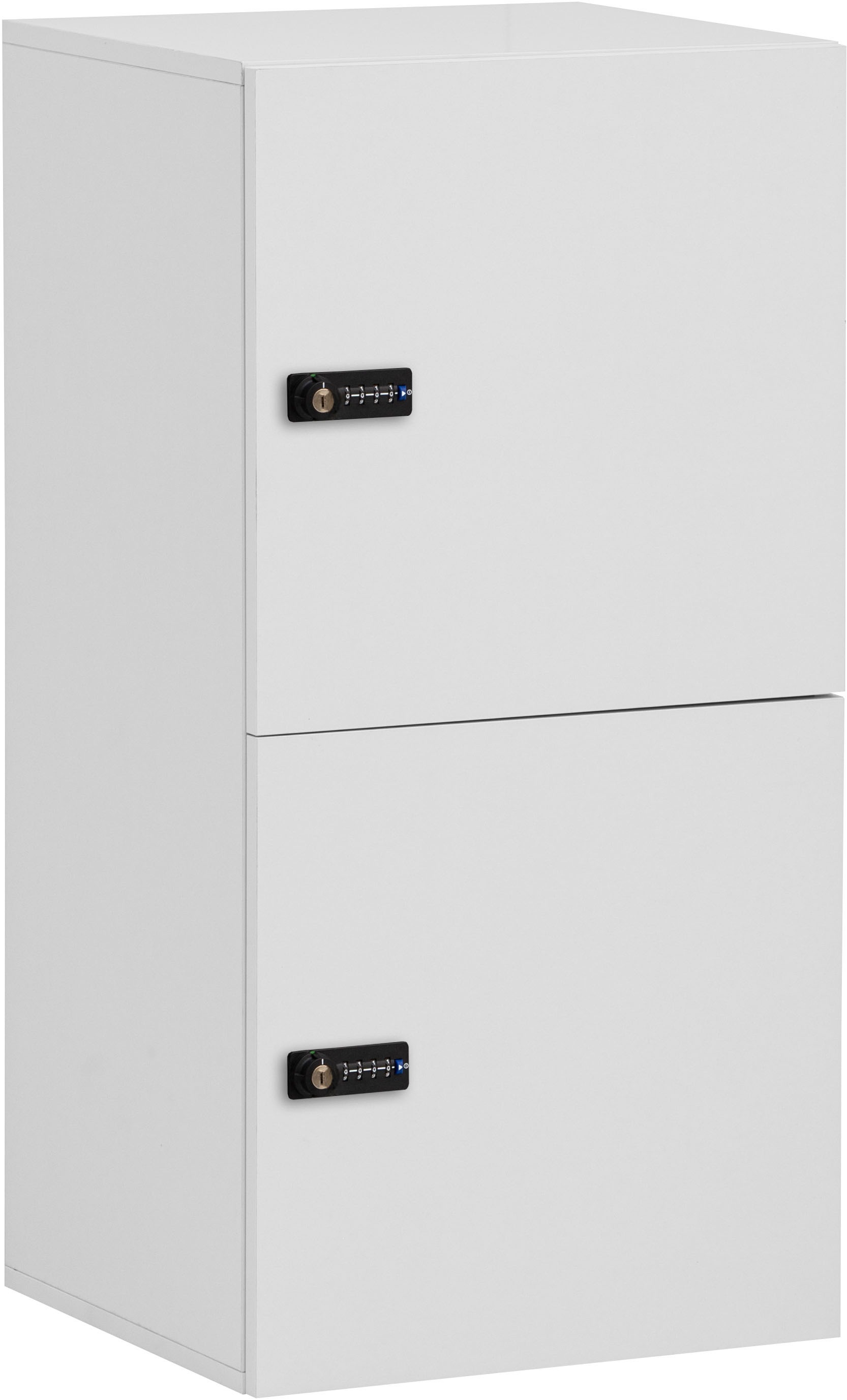 Schildmeyer Garderoben-Set »Locked Spind Schrank Set mit 4 Spinden«, (4 St.), 2x Spind mit 1 Tür, 2 x Spind mit 2 Türen, Made in Germany