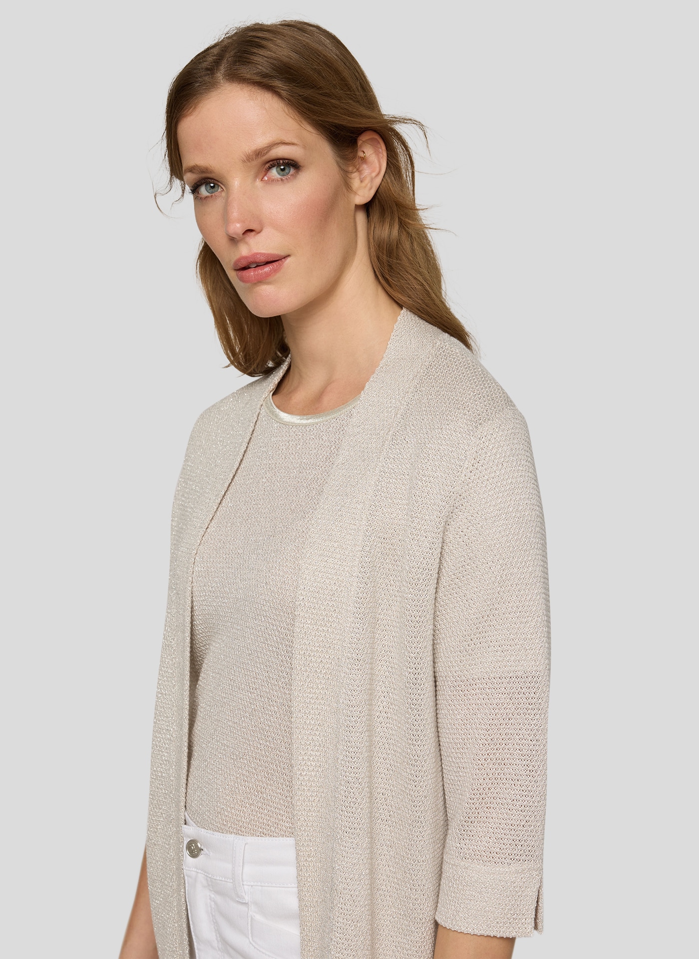 Rabe Strickjacke ohne Verschluss