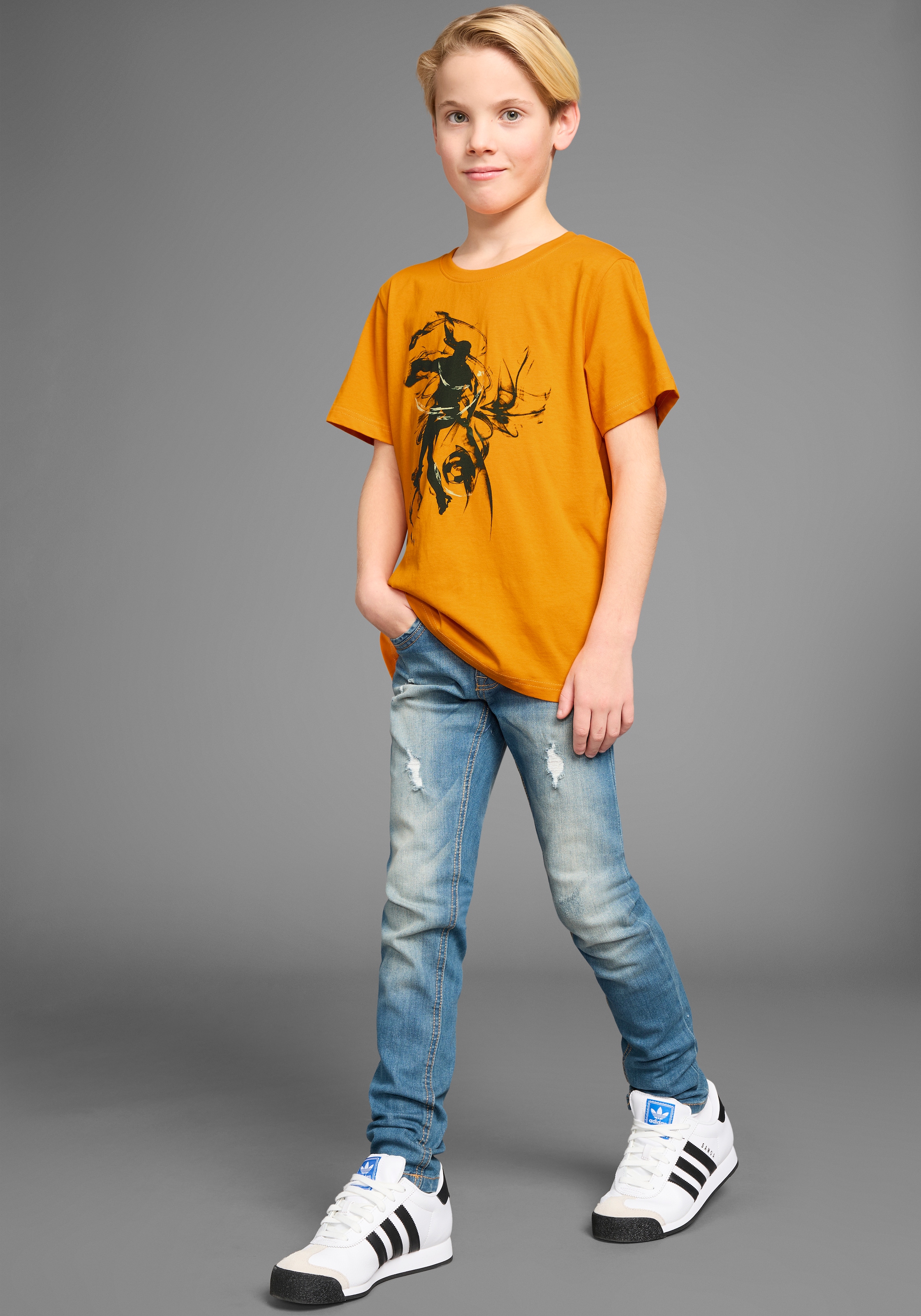 KIDSWORLD T-Shirt »FOOTBALL« , cooler Fußballer-Print