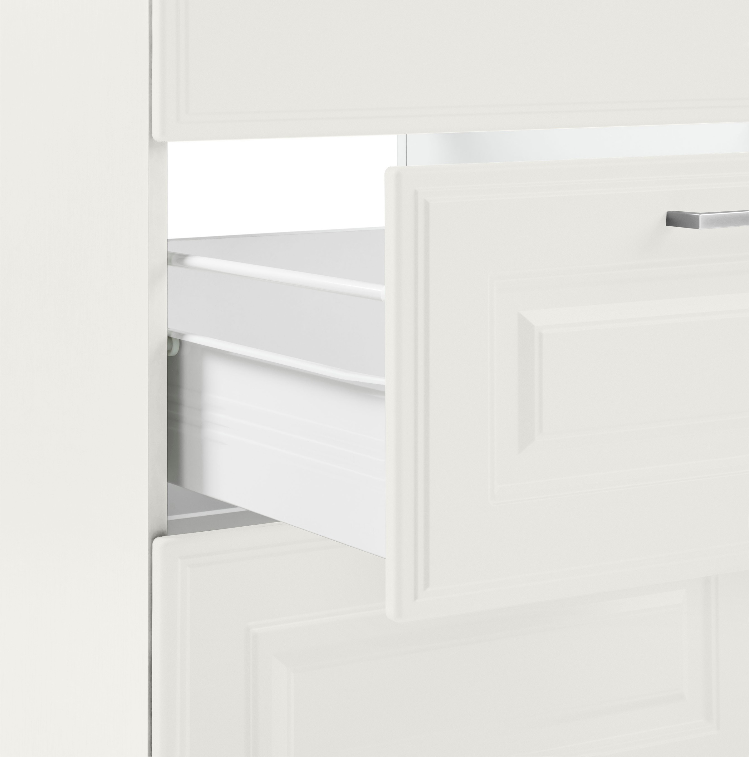 KOCHSTATION Küchenzeile »KS-Stockholm«, Breite 330 cm, mit hochwertigen MDF Fronten im Landhaus-Stil