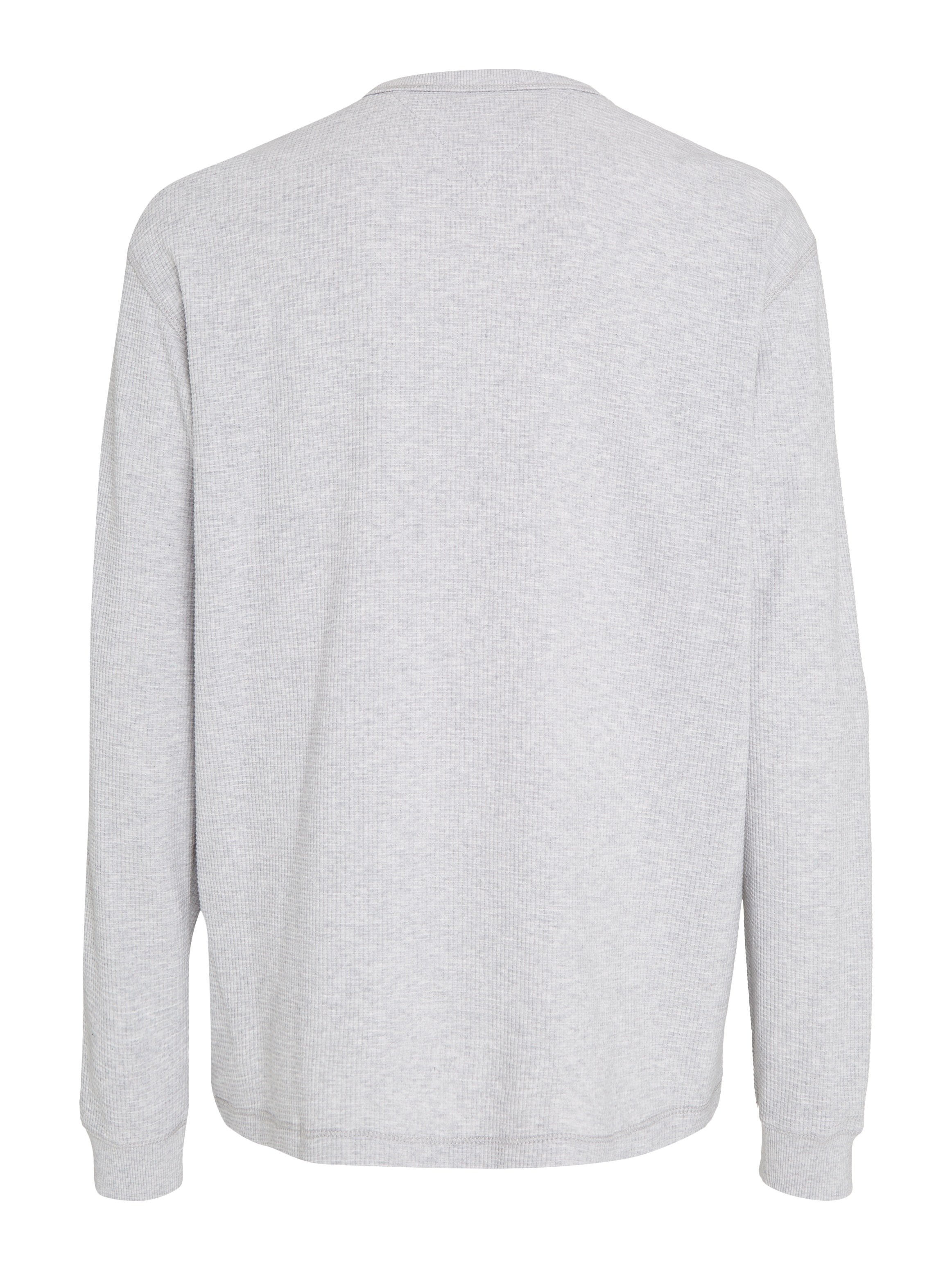 Tommy Jeans Langarmshirt »TJM REG LS WAFFLE TEE«, mit Markenlabel am Bund