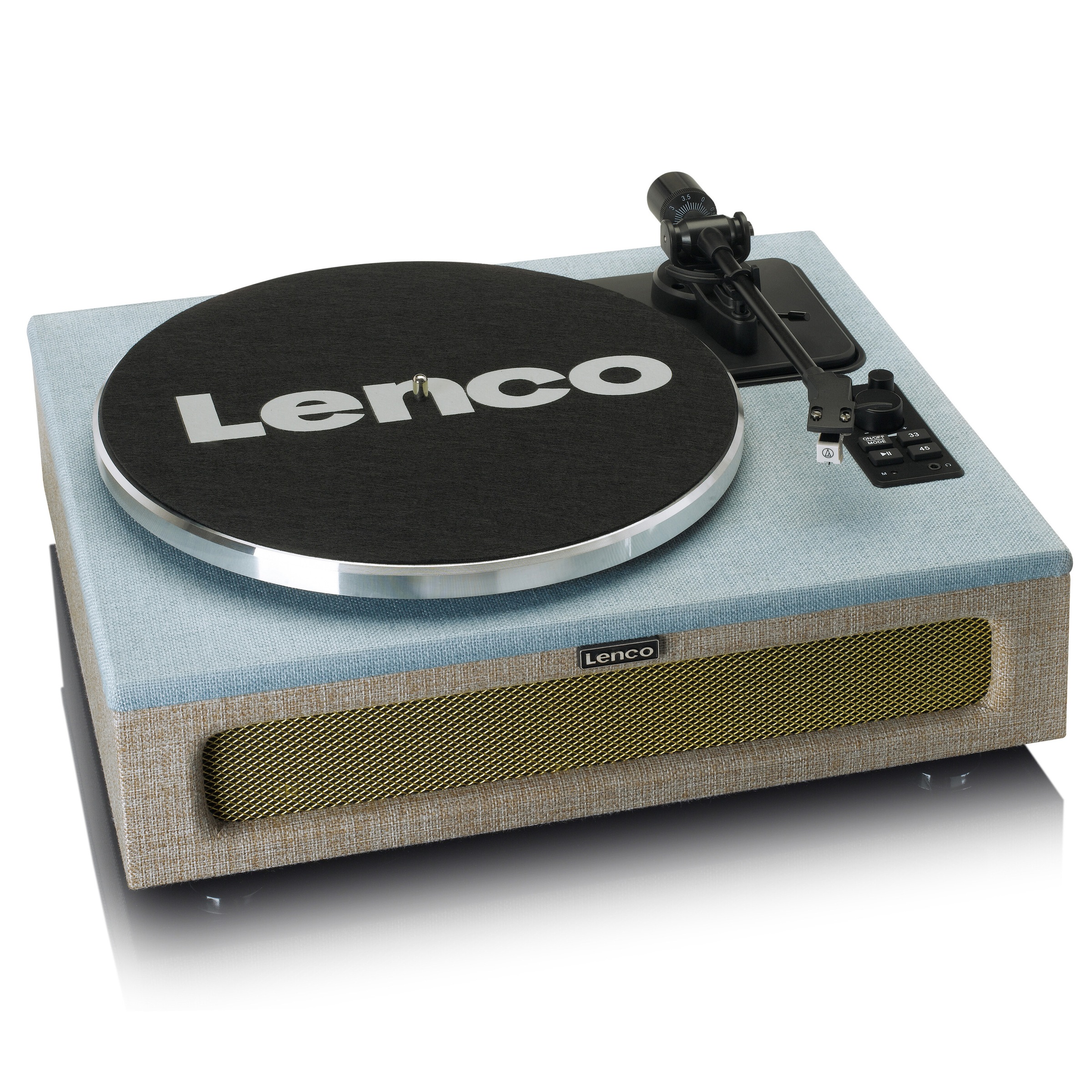Lenco Plattenspieler »LS-440 blau/beige«, ➥ Garantie | 3 XXL Lautsprecher integriert, Jahre Bluetooth UNIVERSAL