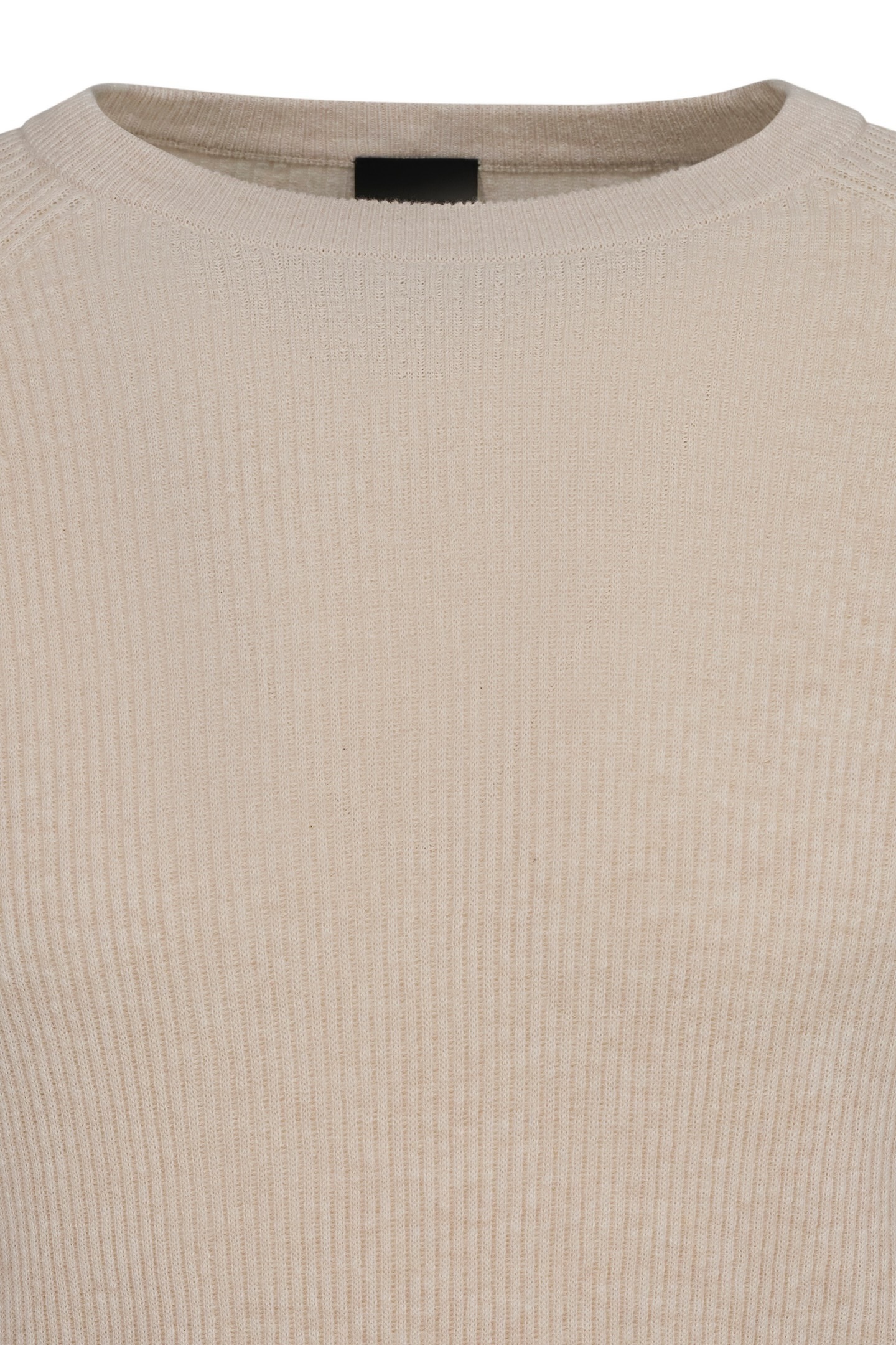 bugatti Rundhalspullover mit Ribstruktur