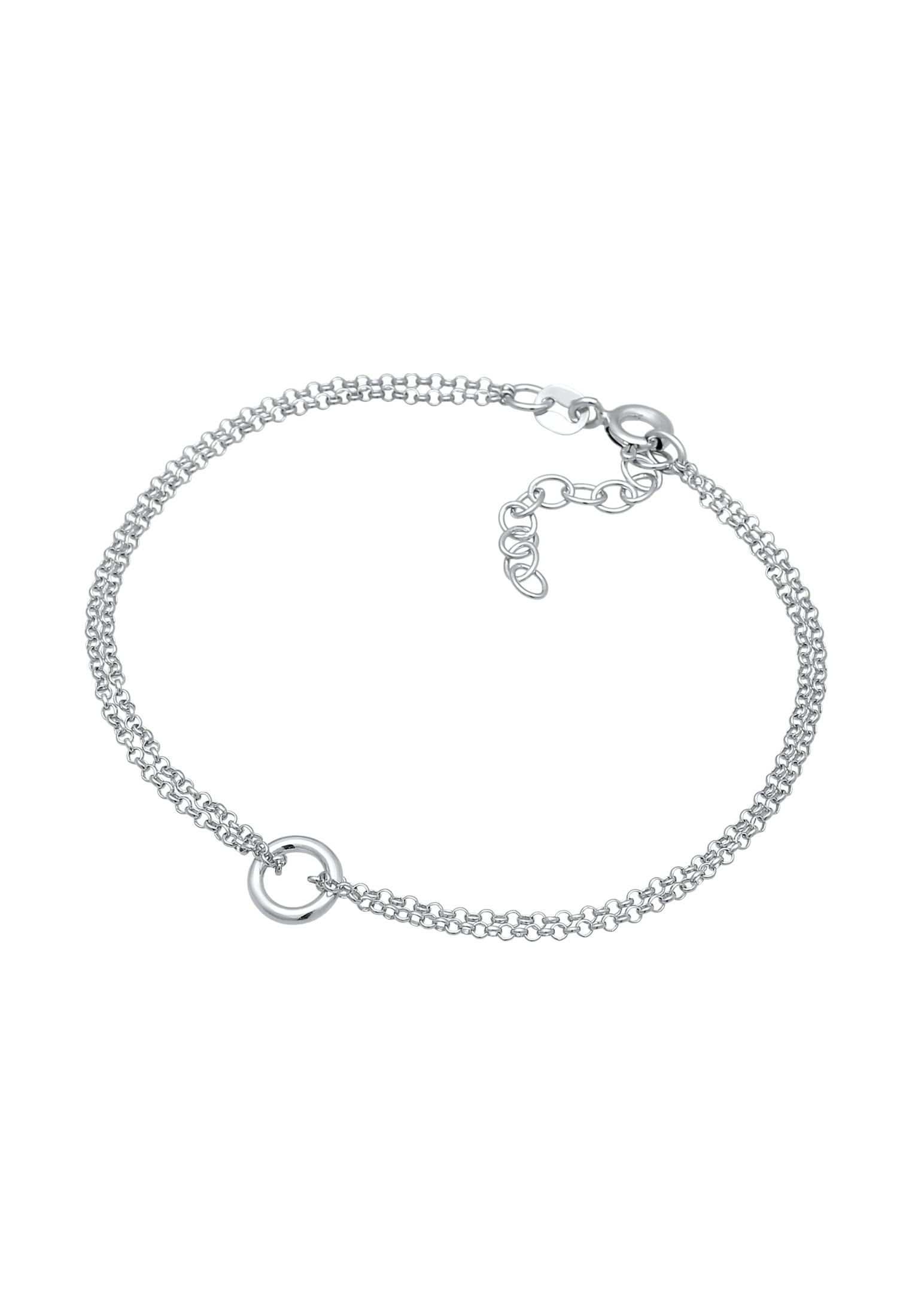 Elli Armkette »Armband Basic Kreis Rund Geo Minimal 925 Silber«