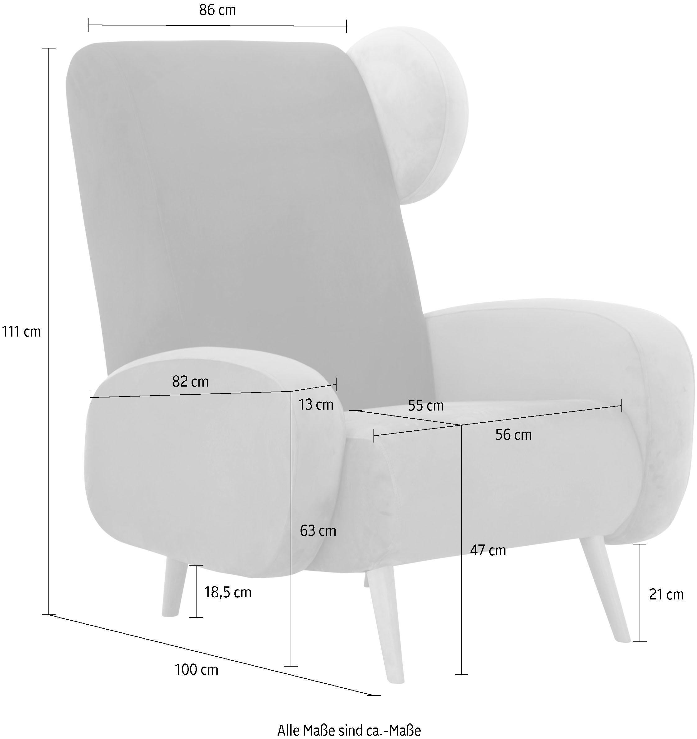 Home affaire Sessel »Gox Ohrensessel« in außergewöhnlicher stylischer Optik