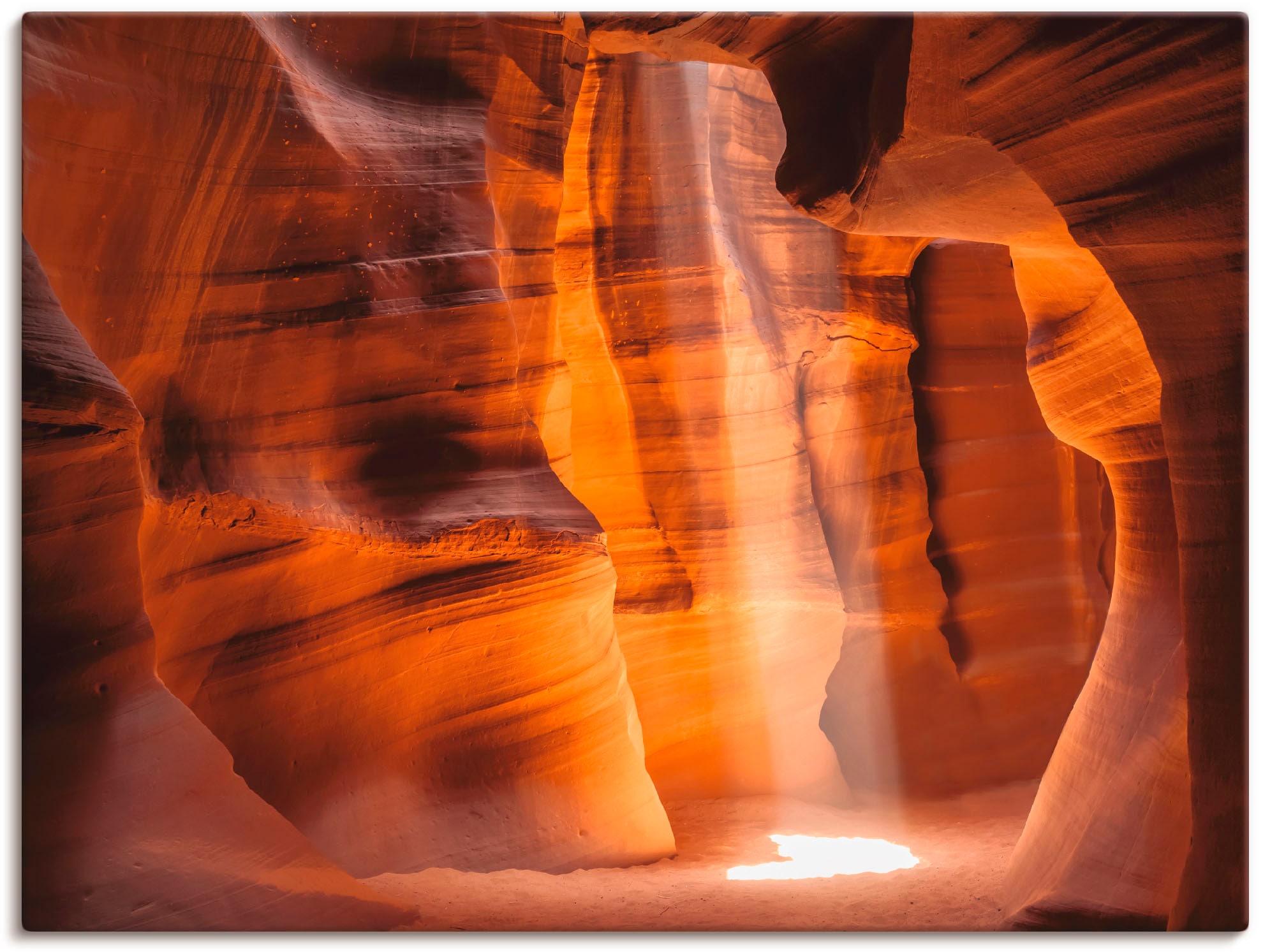 Artland Leinwandbild »Antelope Canyon Lichtsäule II«, Amerika, (1 St.), auf Keilrahmen gespannt
