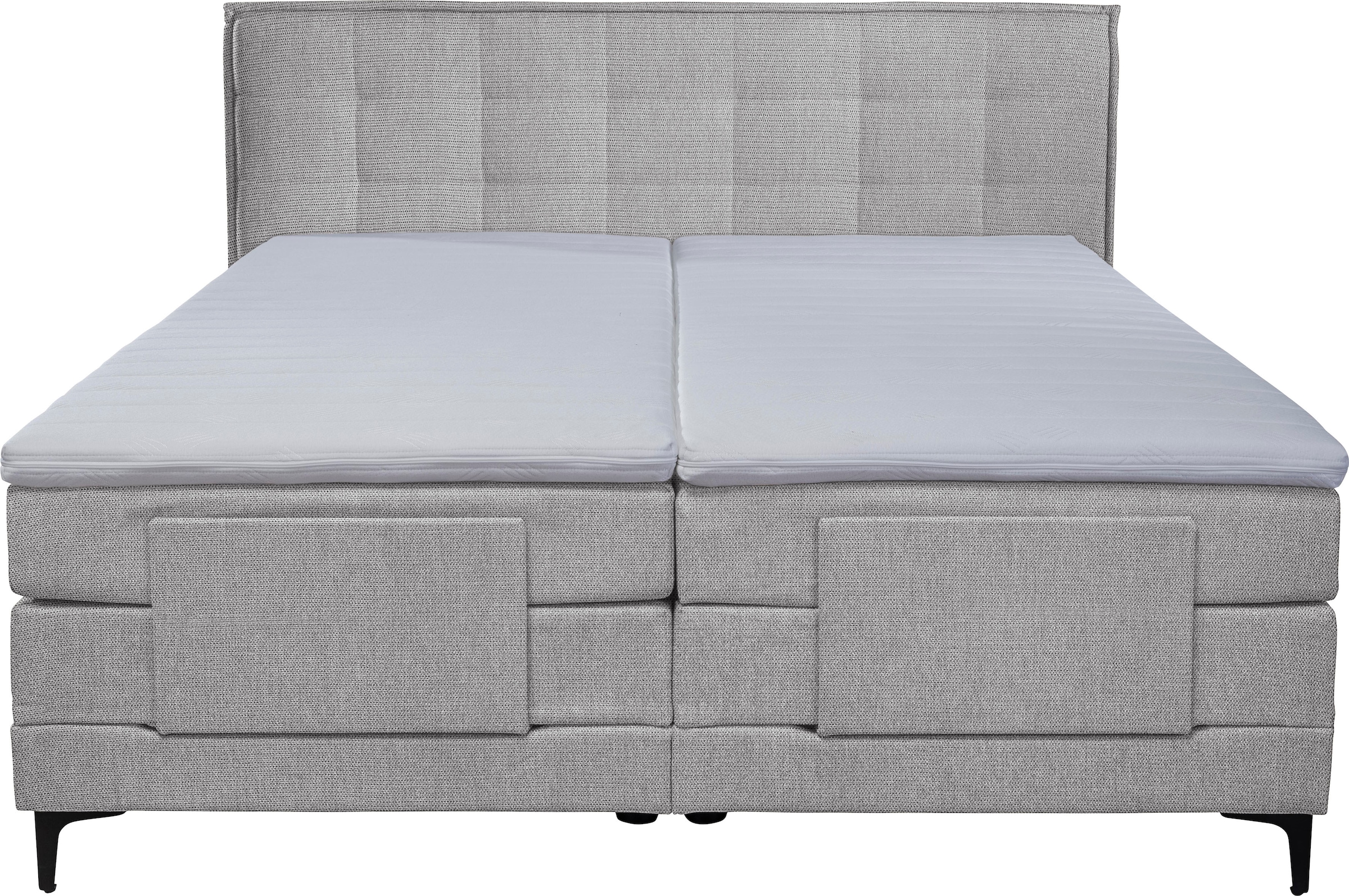 alina Boxspringbett »Edward«, 180x200cm, mit motorischer Verstellung, inklusive Matratze und Topper