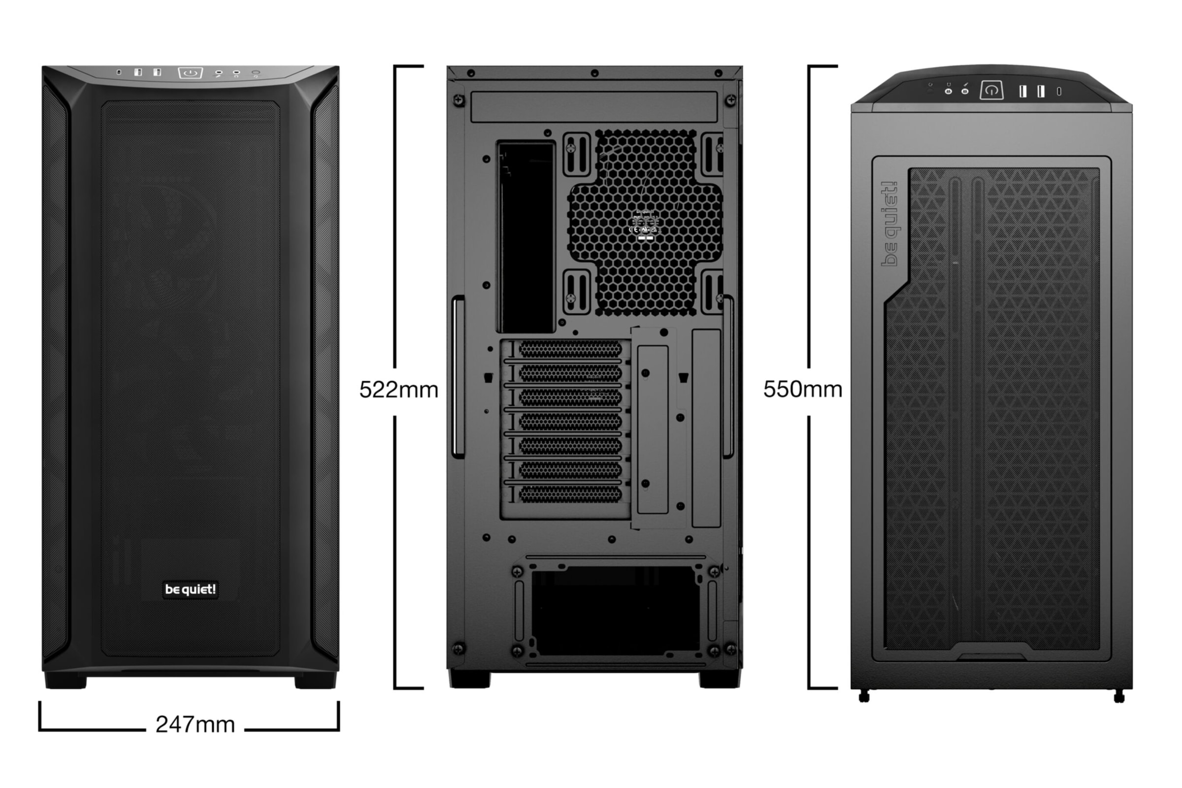 be quiet! PC-Gehäuse »Shadow Base 800 Black«