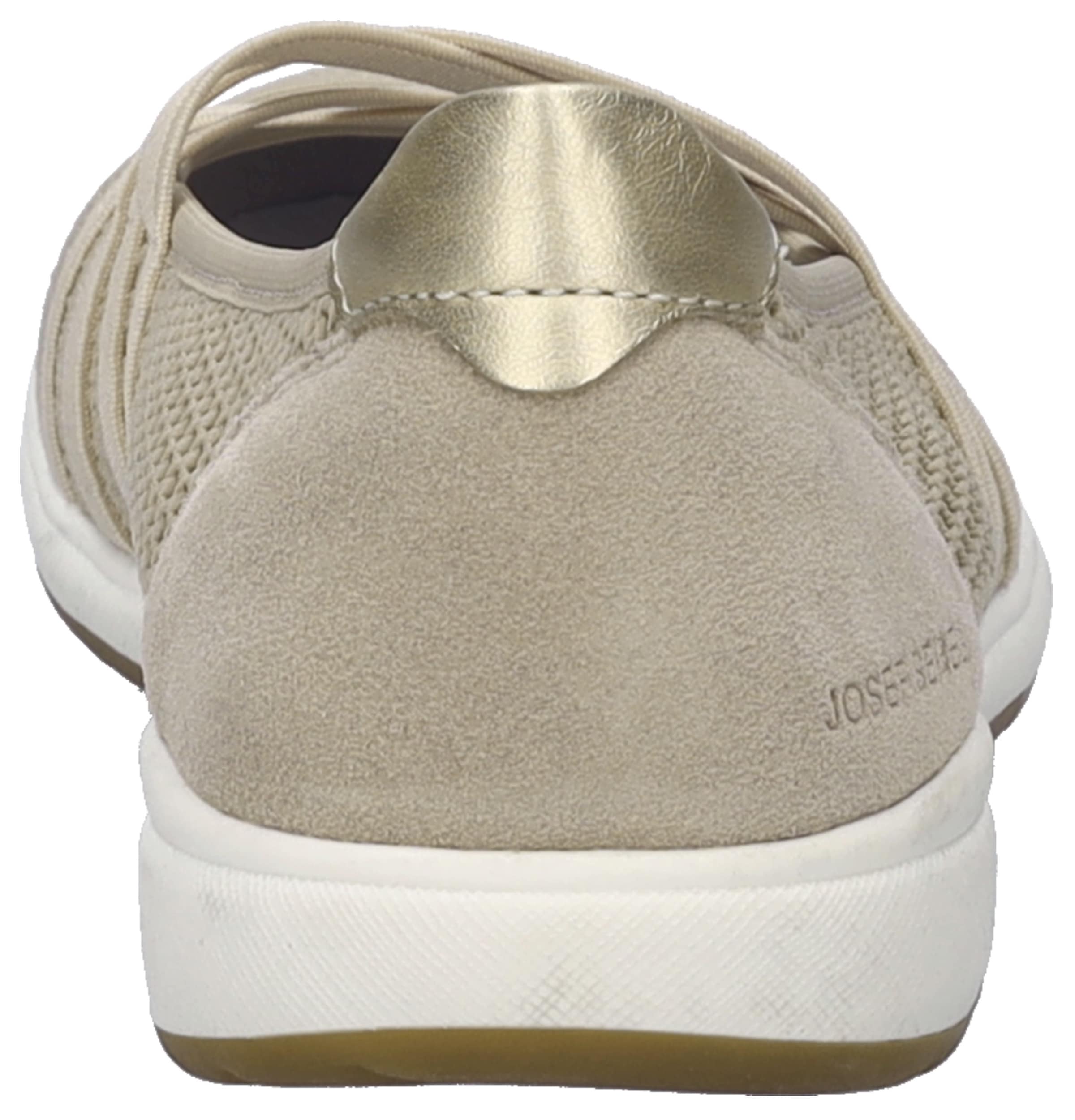Josef Seibel Riemchenballerina »Caren 67«, Slipper, Sneaker, Schlupfschuh mit Metallic Einsatz an der Ferse
