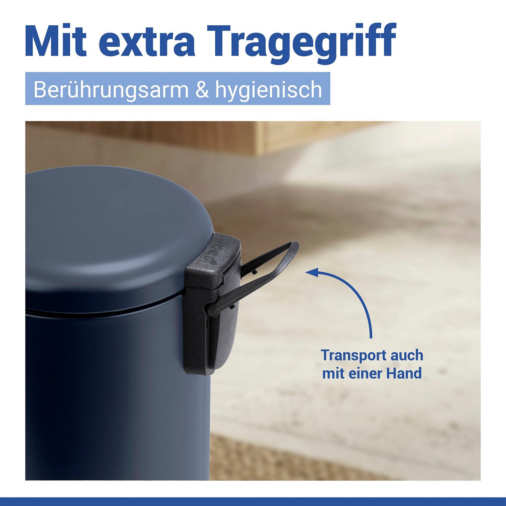 WENKO Kosmetikeimer »Leman« 3 Liter, BxTxH: 17x25x22,5 cm
