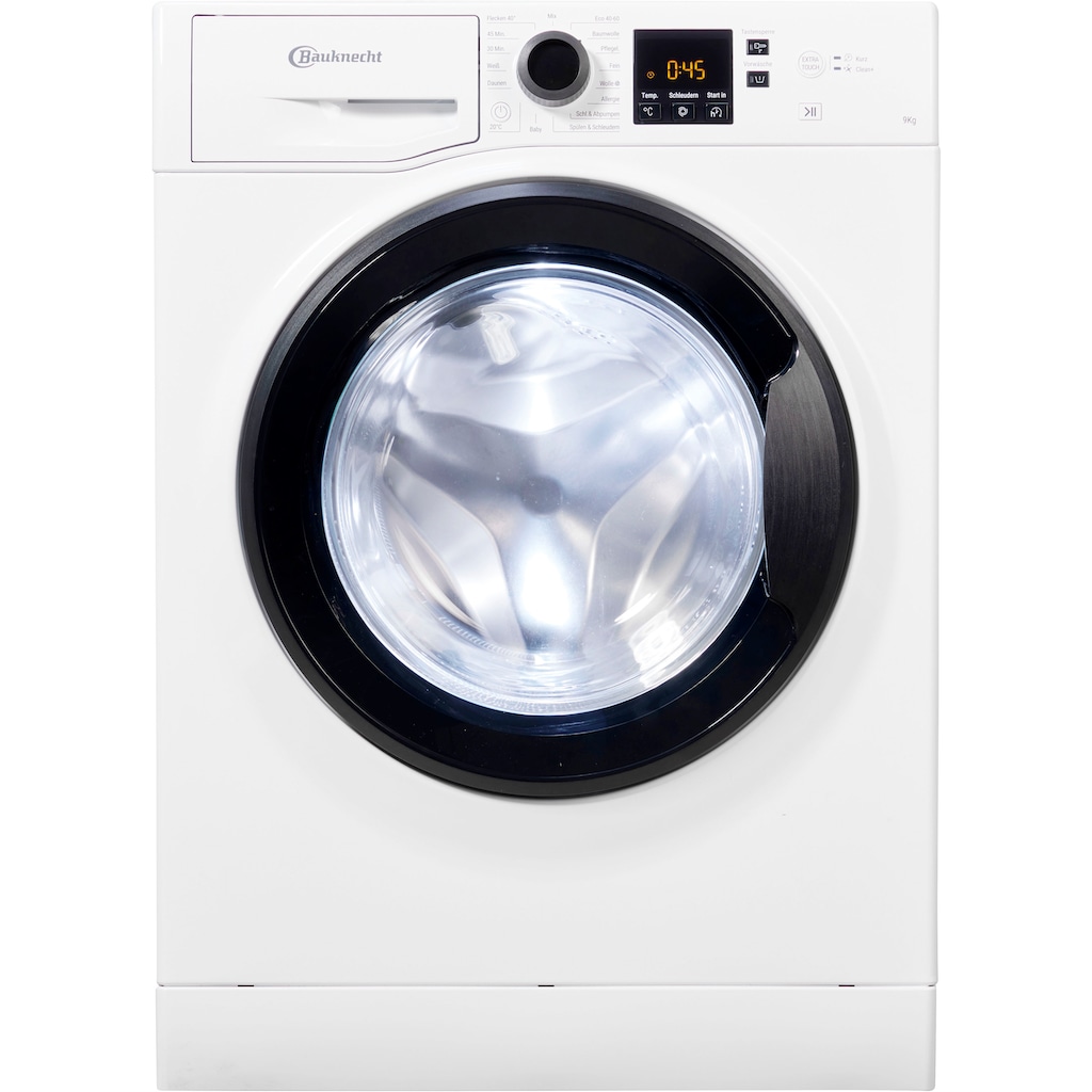 BAUKNECHT Waschmaschine, Super Eco 945 A, 9 kg, 1400 U/min, 4 Jahre Herstellergarantie