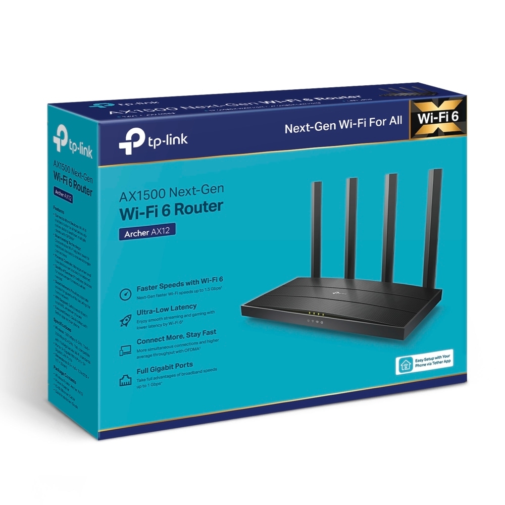 TP-Link WLAN-Router »Archer AX12 AX1500 Dual-Band Wi-Fi 6«