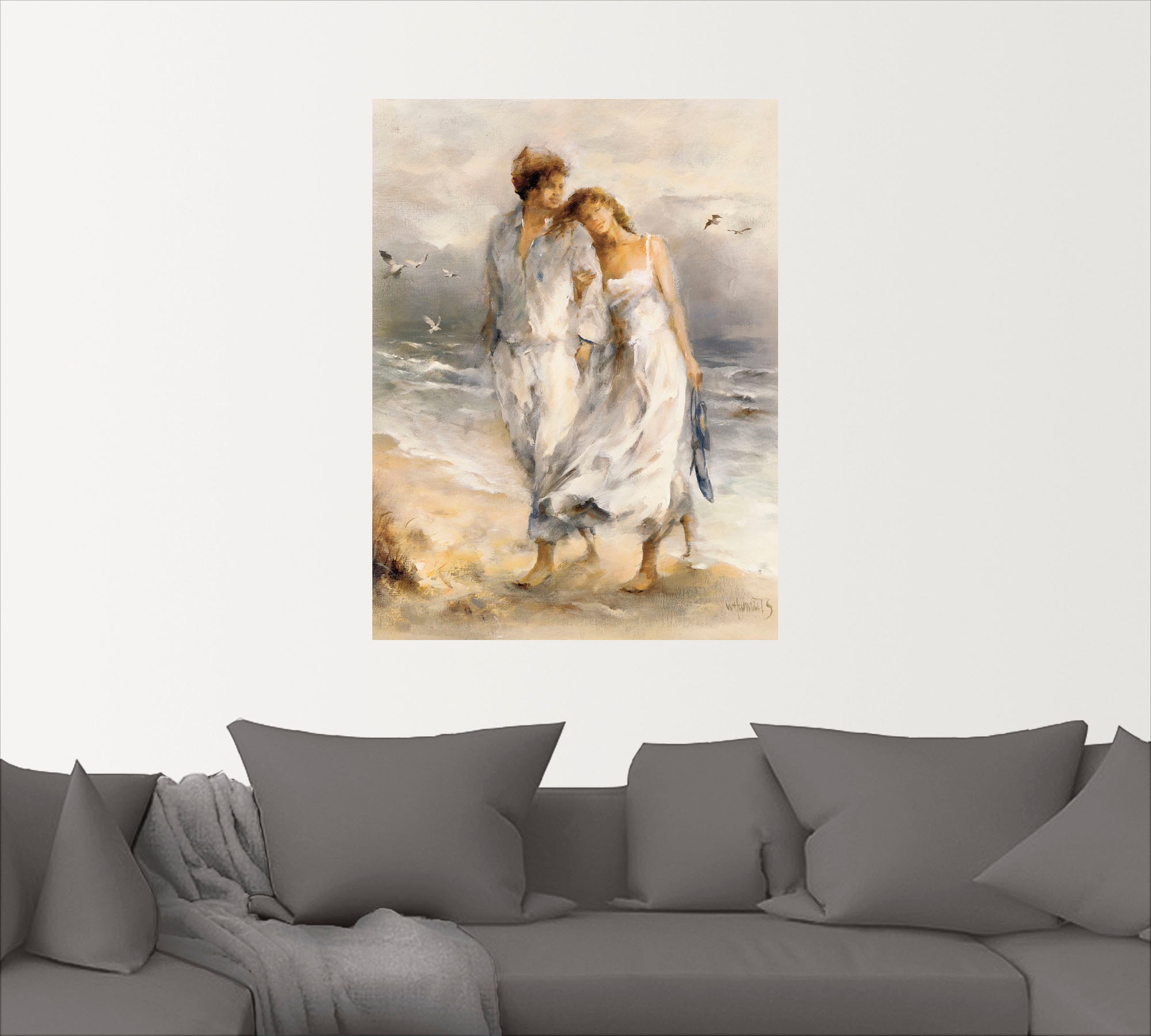 Artland Wandbild »Verliebt«, Paar, (1 St.), als Leinwandbild, Poster, Wandaufkleber in verschied. Größen