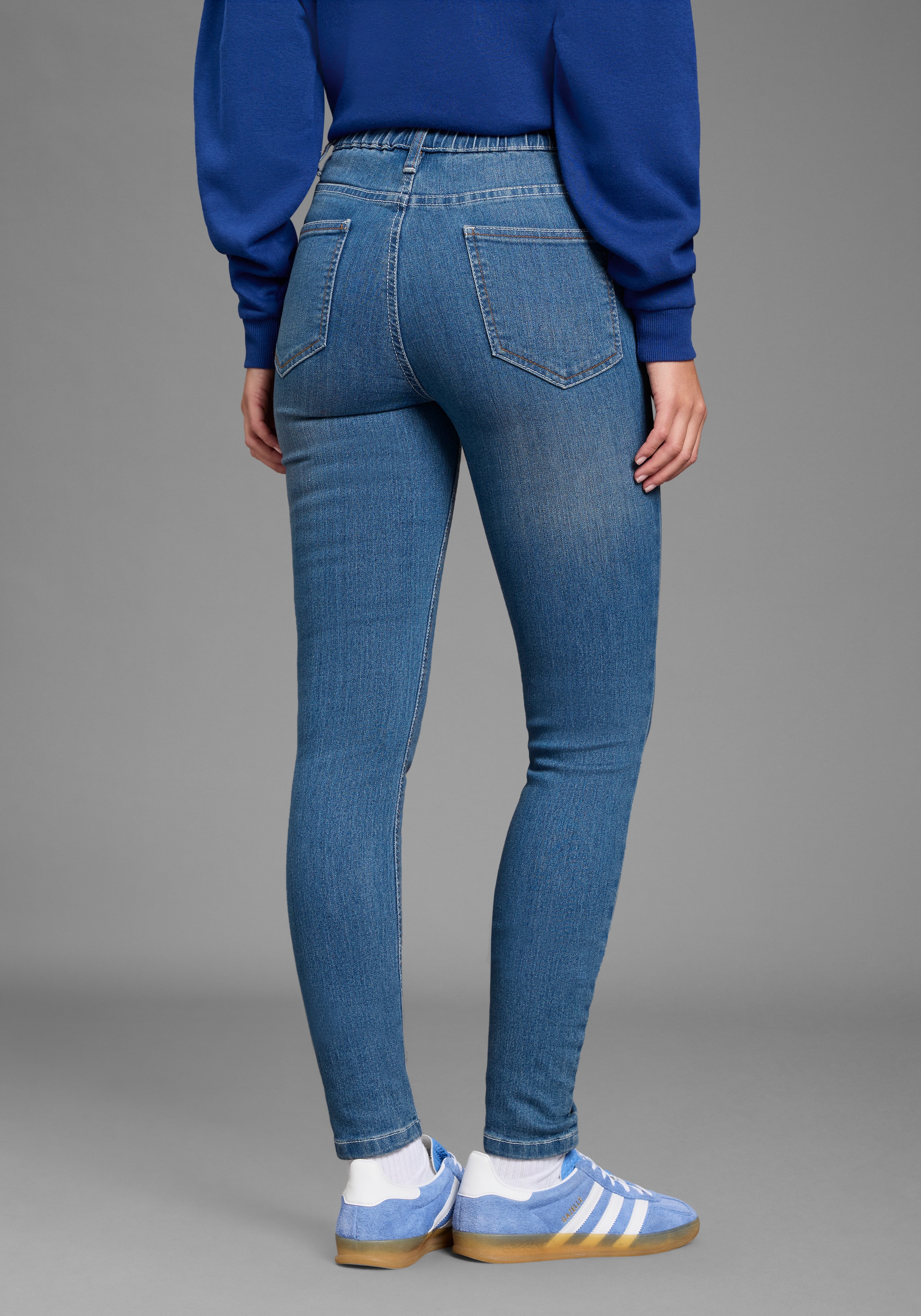 Flashlights Jeansjeggings Packung, 2er-Pack,  enge Passform,  Röhrenjeans,  Used-Look-Waschung,  hohe Leibhöhe