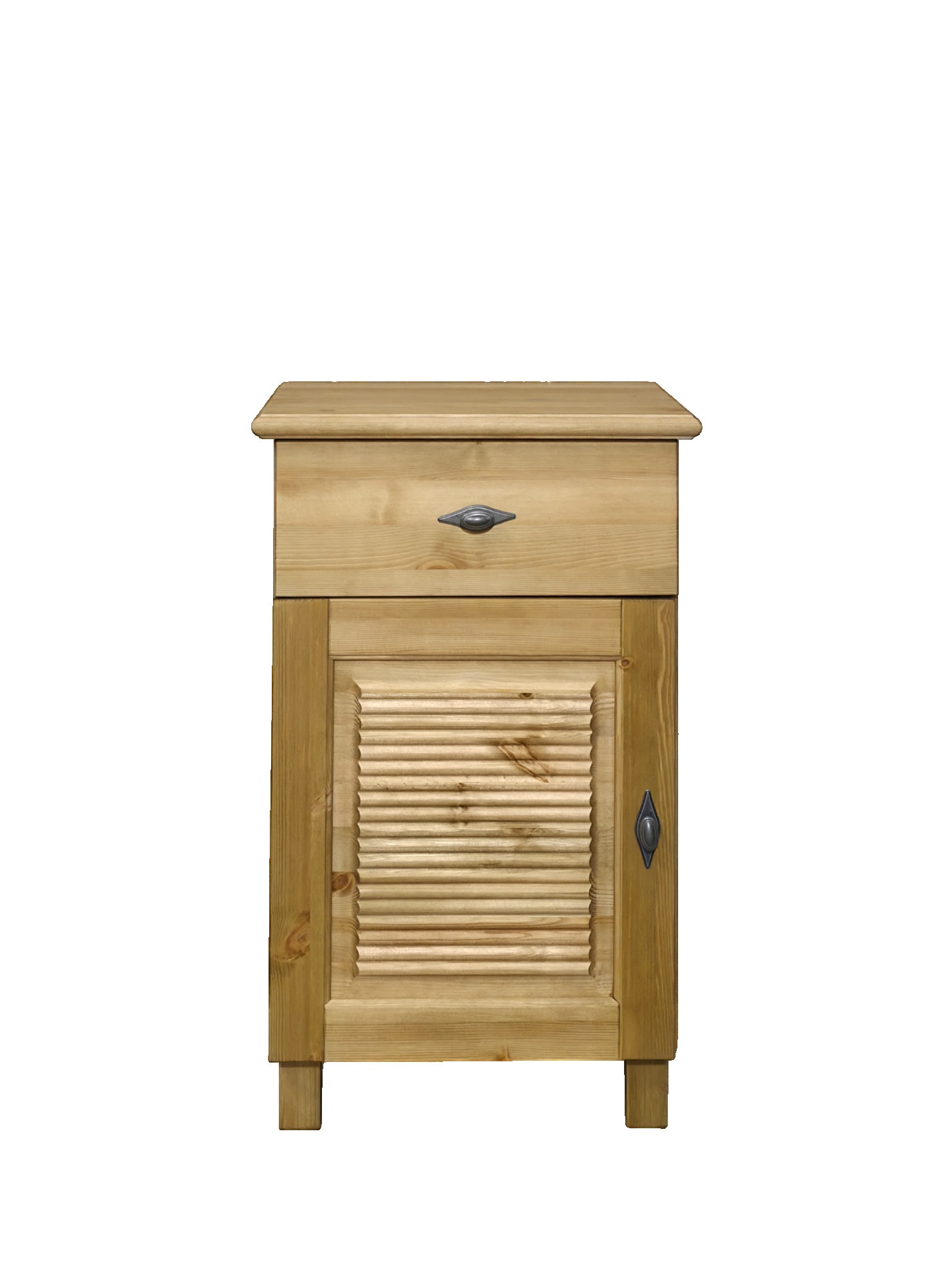 OTTO home Unterschrank »Rauna« aus massiver Kiefer, Breite 44 cm, Rillenoptik, made in EU