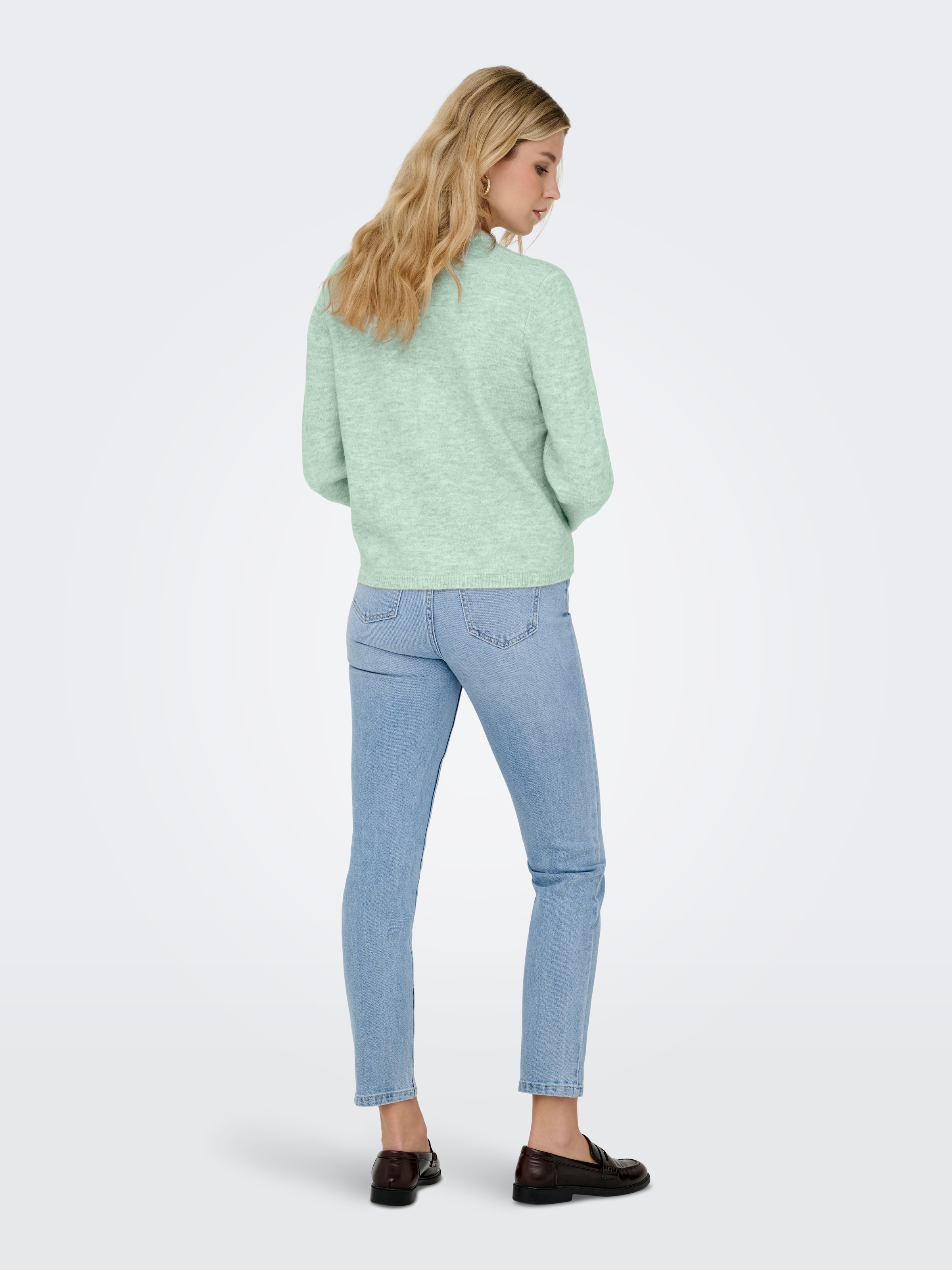 ONLY Strickjacke »ONLSIMONI L/S O-NECK CARDIGAN KNT NOOS« Materialmix, relaxed fit