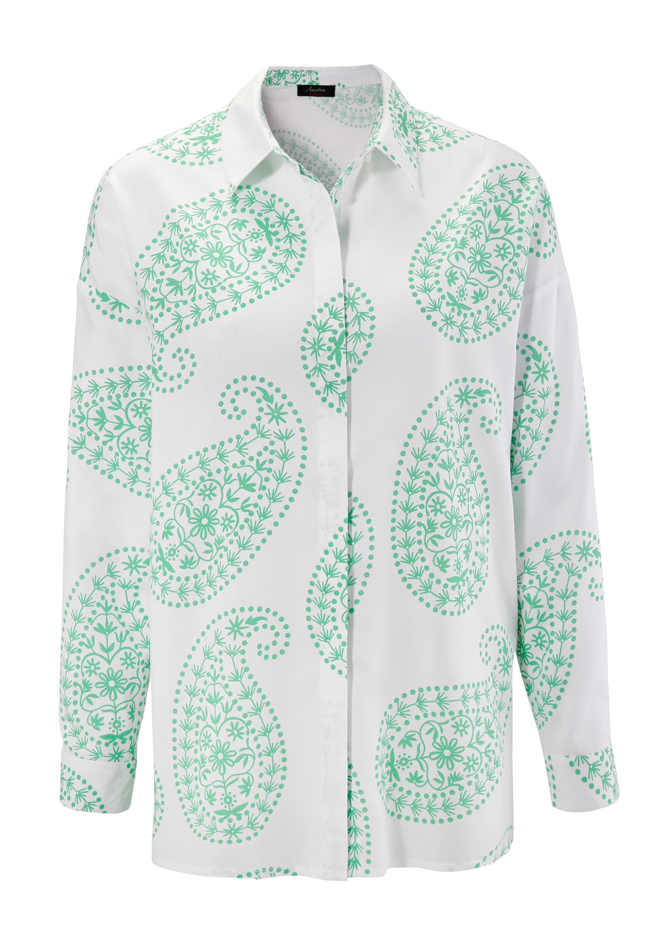 Aniston CASUAL Hemdbluse, mit großflächigem Paisley-Muster bei ♕ | Blusen