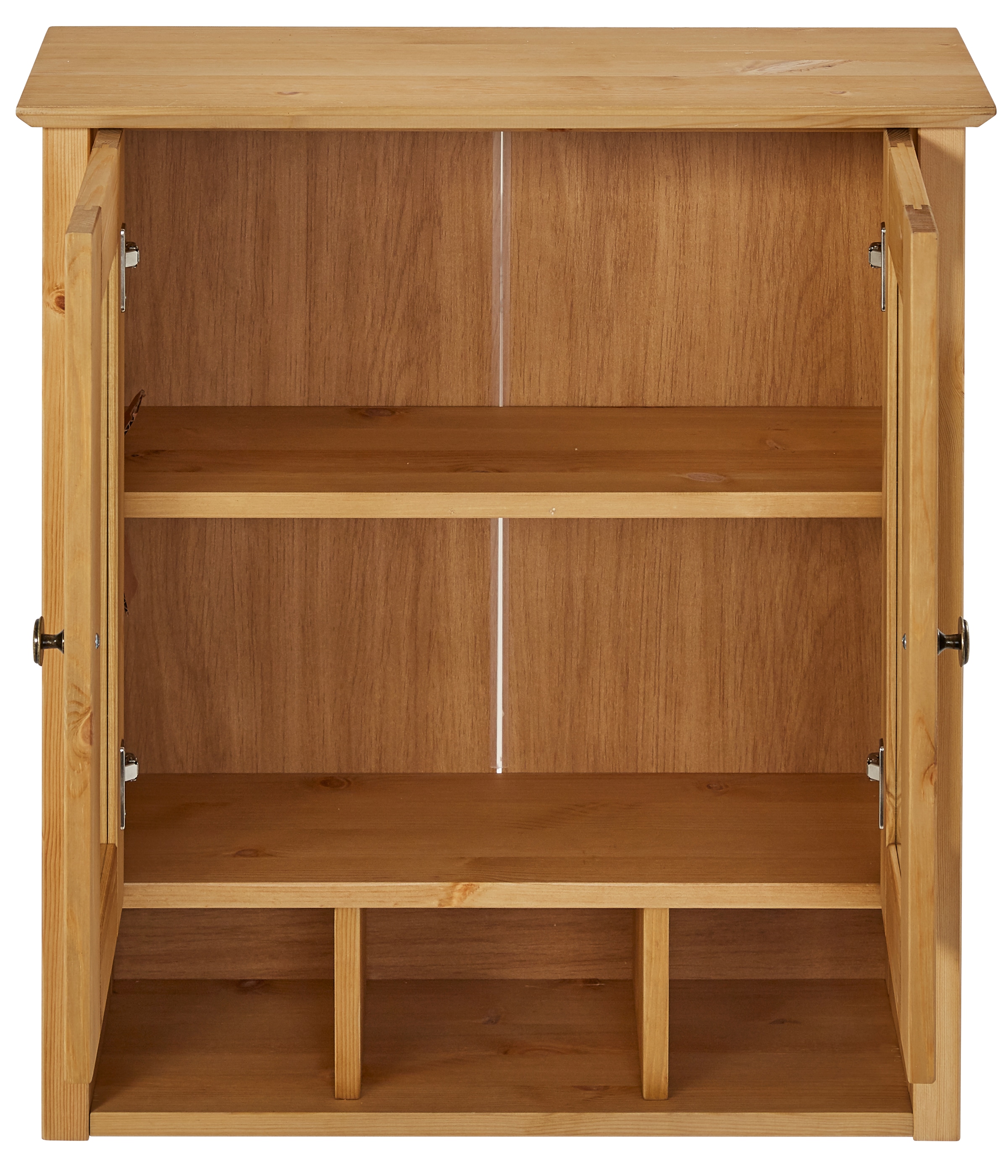 Home affaire Hängeschrank »Vili« Badezimmerschrank, mit Glastüren, Breite 60 cm, aus Massivholz