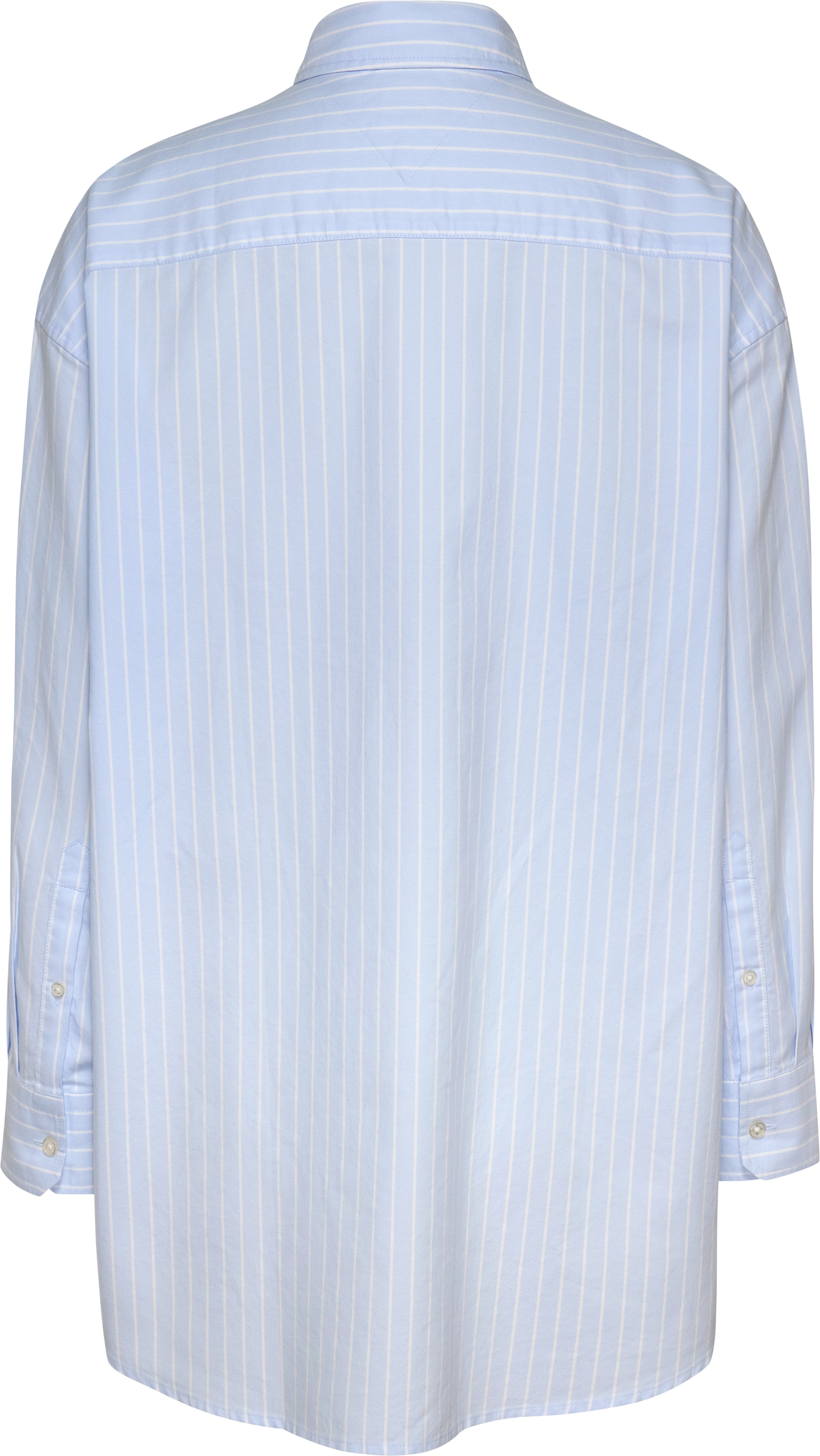 Tommy Jeans Hemdbluse »TJW OVS BADGE OXFORD SHIRT EXT«, mit Streifenmuster, Logo-Badge