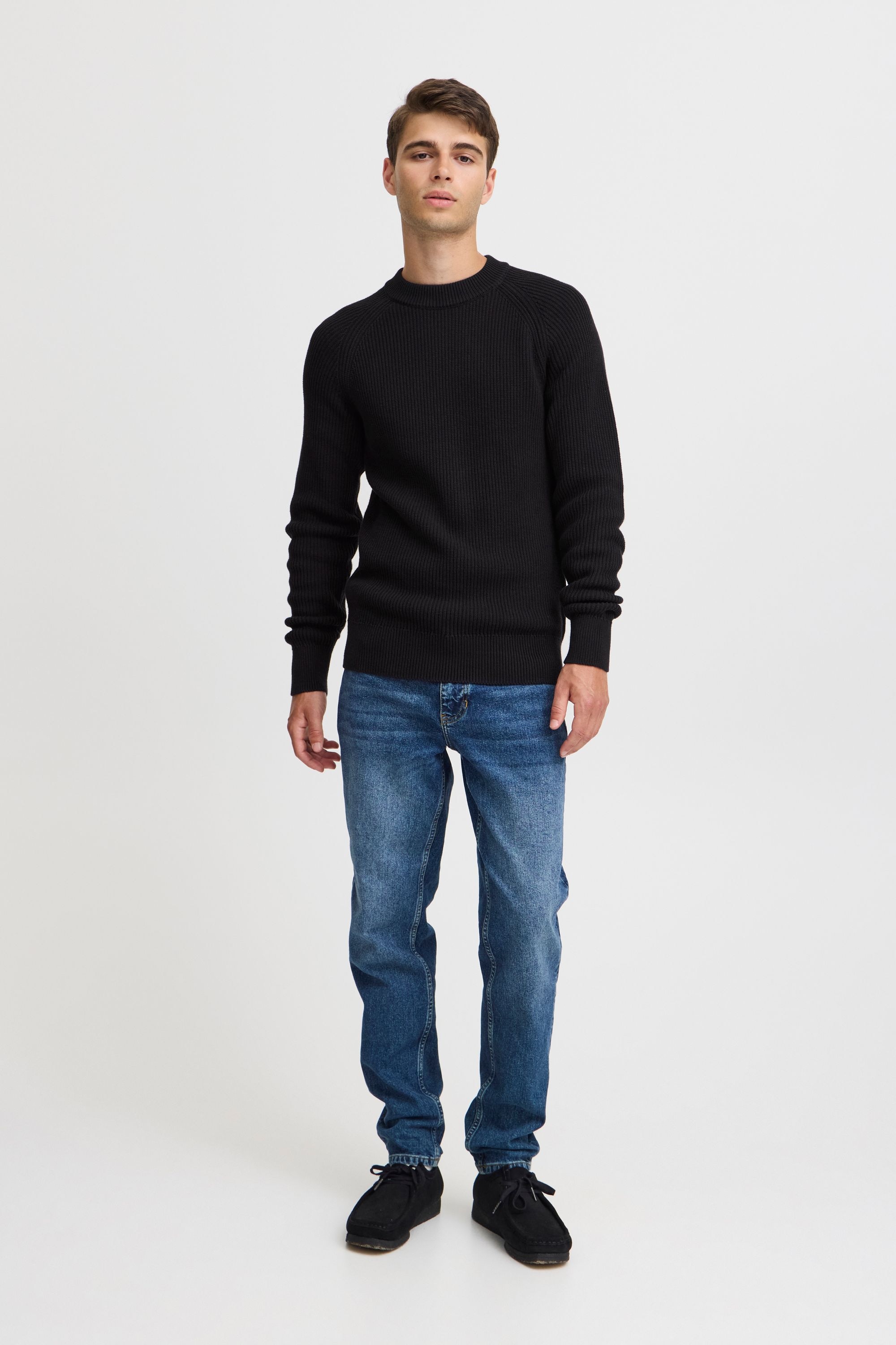 Casual Friday Strickfleece-Pullover »Strickpullover CFKRISTIAN raglan rib crew neck knit«