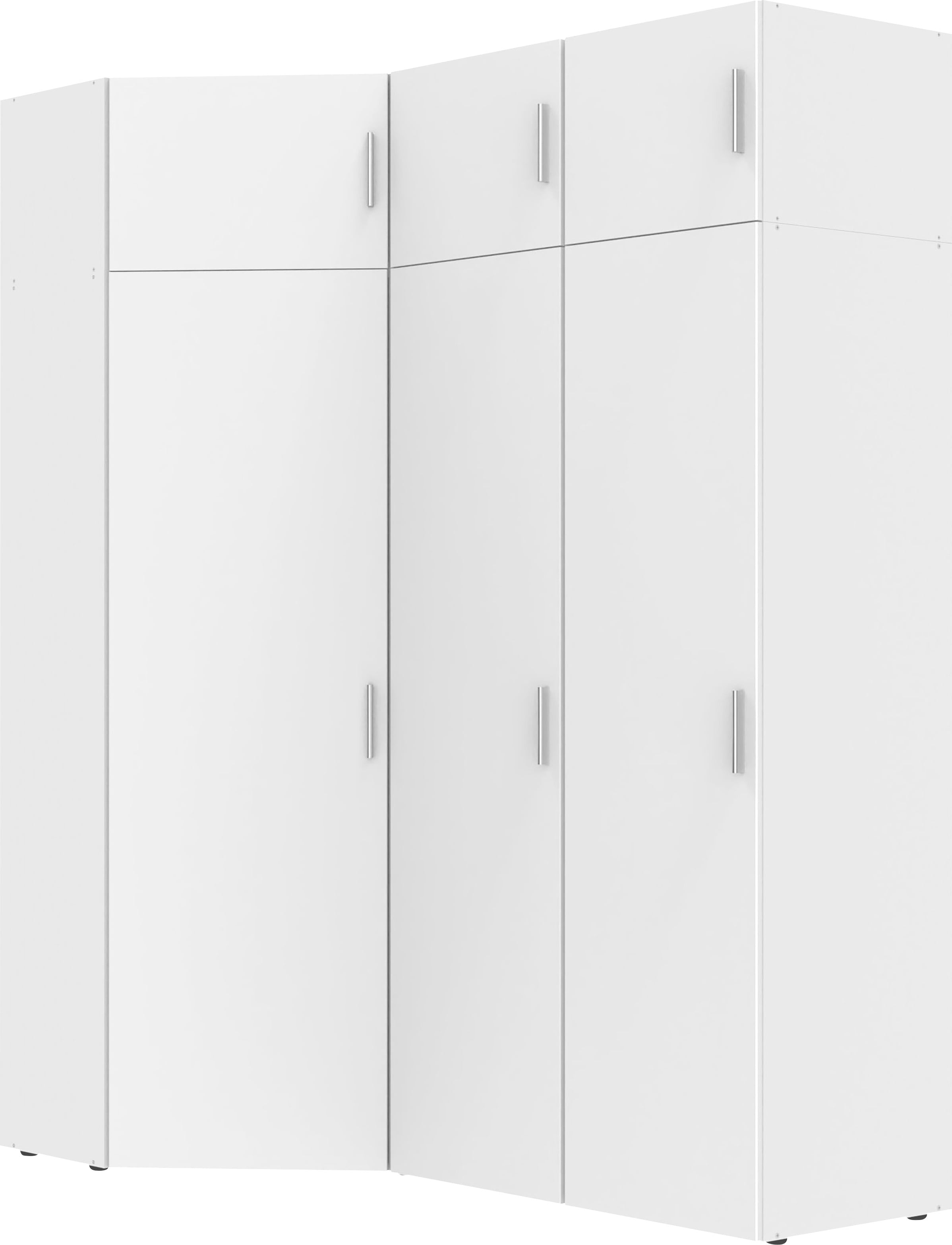 Wimex Schranksystem »Münster«, (Spar-Set, 6tlg: Eckschrank+ 2 Schränke 30cm und 40cm breit+ 3 Aufsatzmodule), Mehrzweckschrank