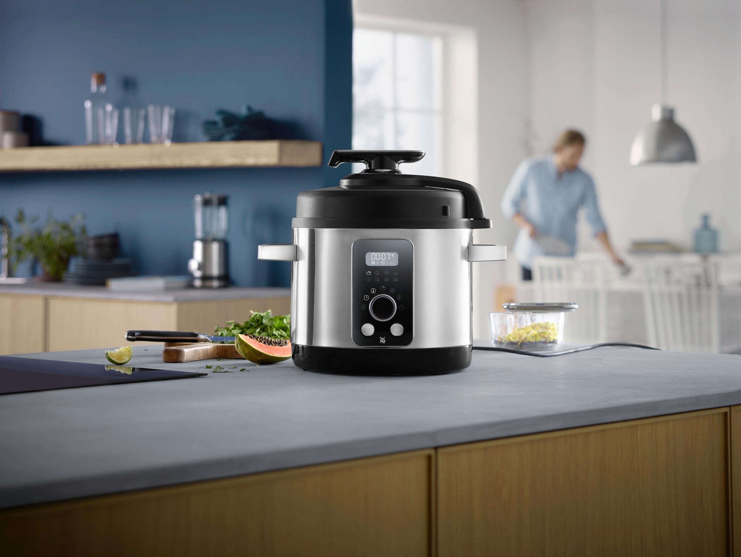 Wmf multifunctional pressure online cooker lono