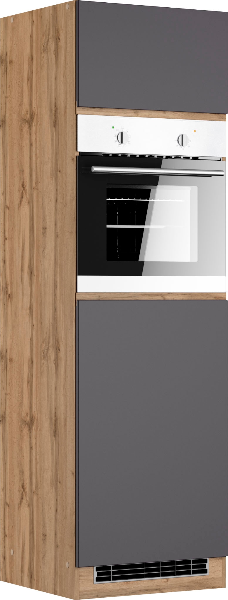 KOCHSTATION Backofen/Kühlumbauschrank »KS-Riesa« Breite 60 cm, MDF-Fronten