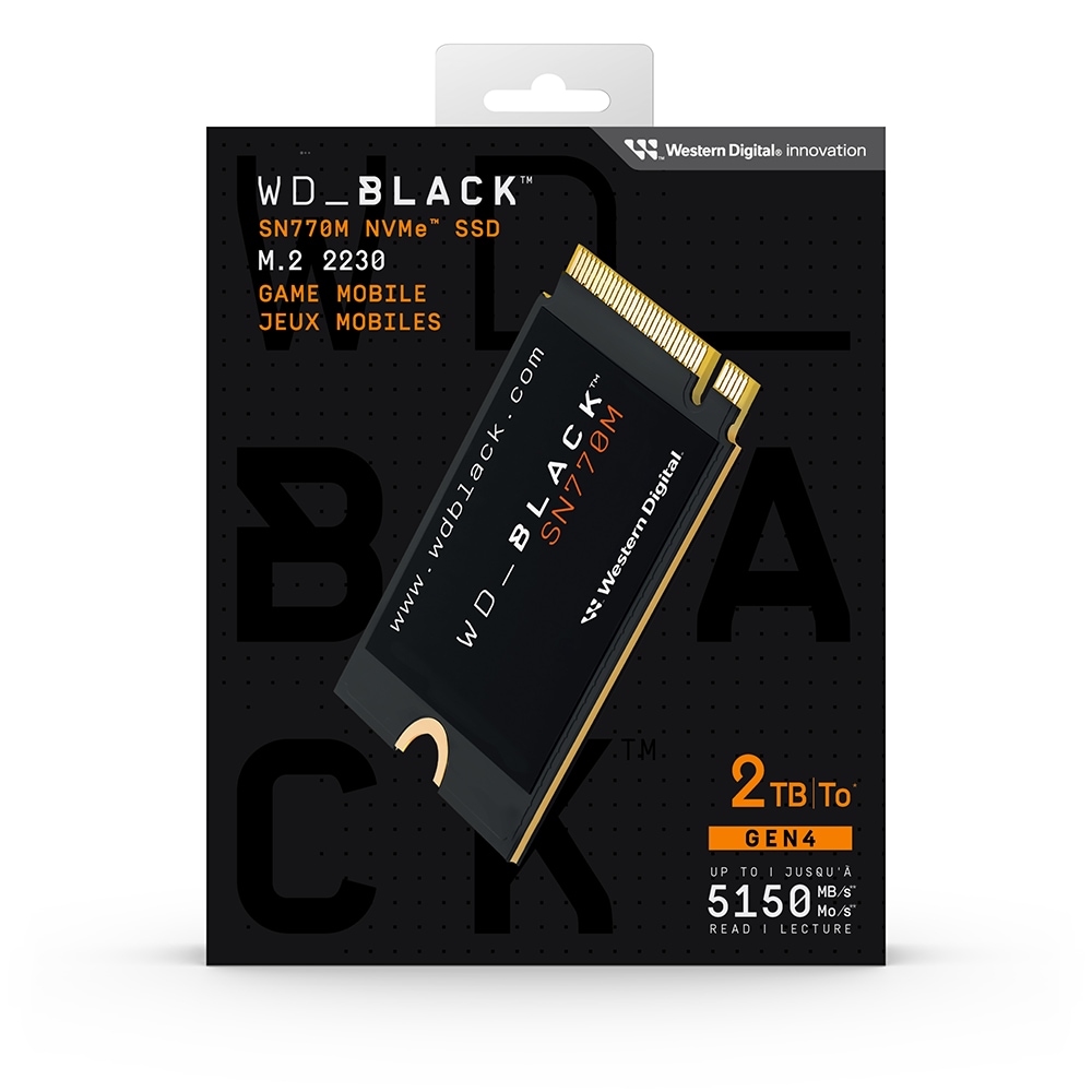 WD_Black interne SSD »SN770M«, Anschluss PCIe Gen 4.0, M.2 2230 NVMe