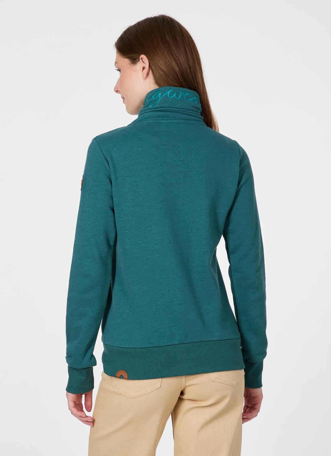 Ragwear Sweatjacke »RONETTE A« Baumwollmischung mit Marken-Stickerei