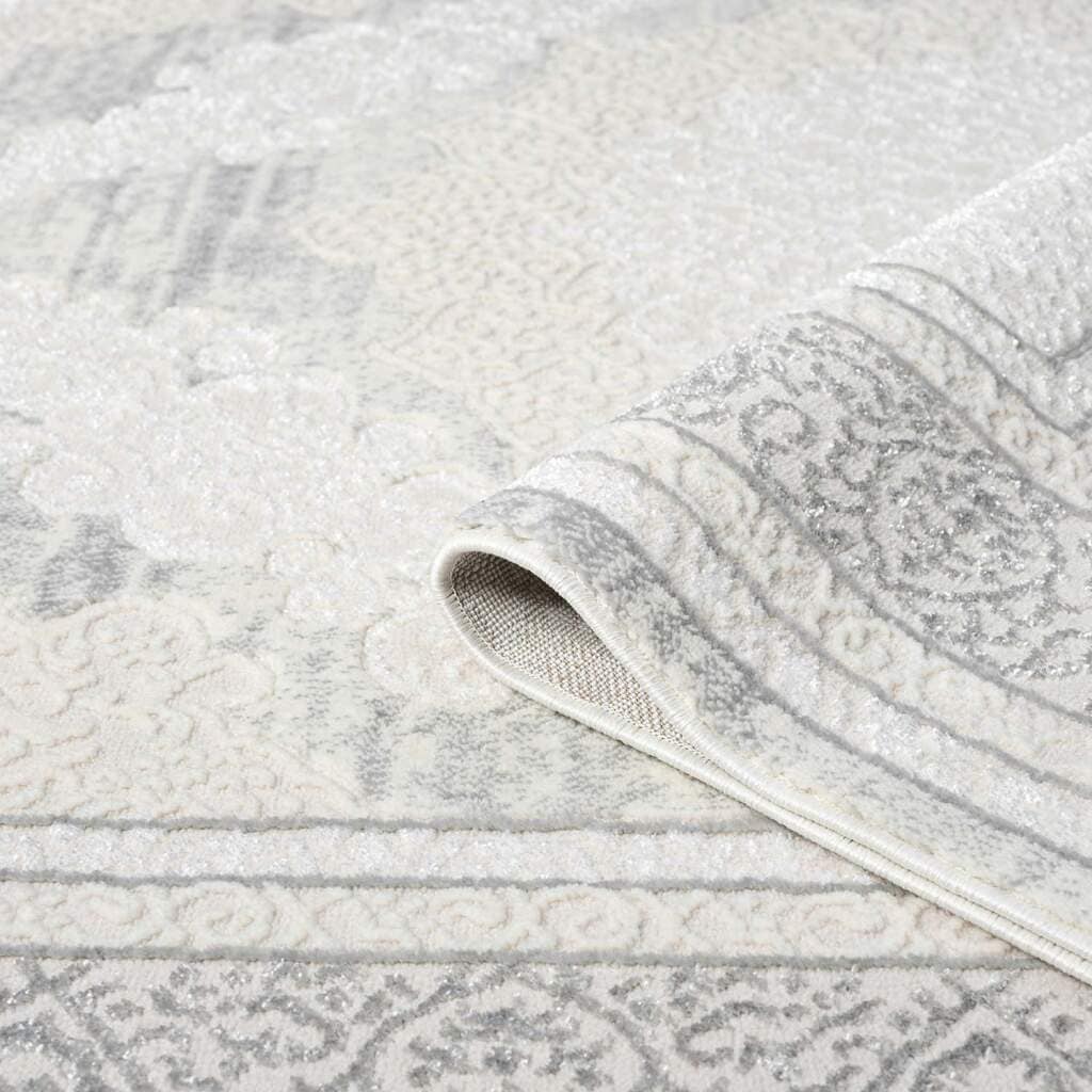 Carpet City Teppich »ANTIK209«, rund, 10 mm Höhe, Kurzflor, 3D-Optik, Klassisch-Modern für Wohnzimmer, Schlafzimmer