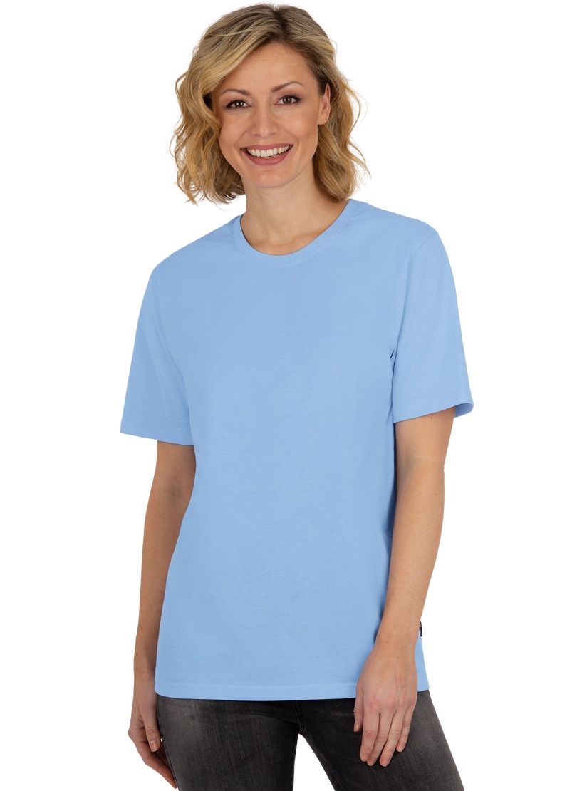 Trigema T-Shirt »TRIGEMA T-Shirt DELUXE Baumwolle«, (1 tlg.)