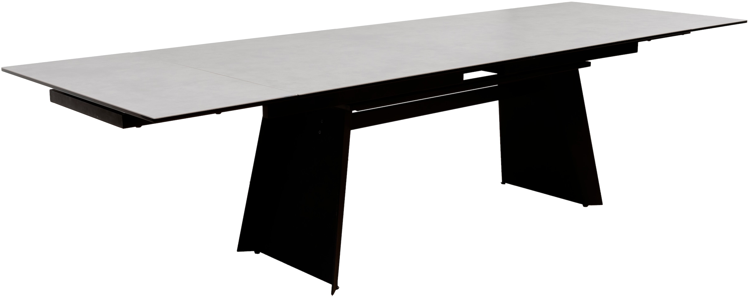 MCA furniture Esstisch »MOLINARA Auzugtisch 200-290cm hellgrau«, (1 St.), Keramik, Metall, Stirnauszug, ausziehbar, 10-12 Personen