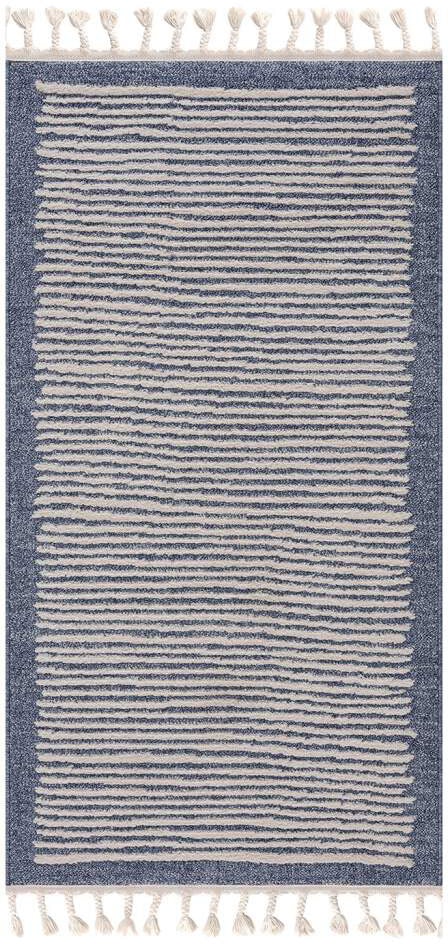 Carpet City Teppich »Art 2231« rechteckig 7 mm Höhe Läufer, Kurzflor, mit Kettfäden, Streifen-Muster