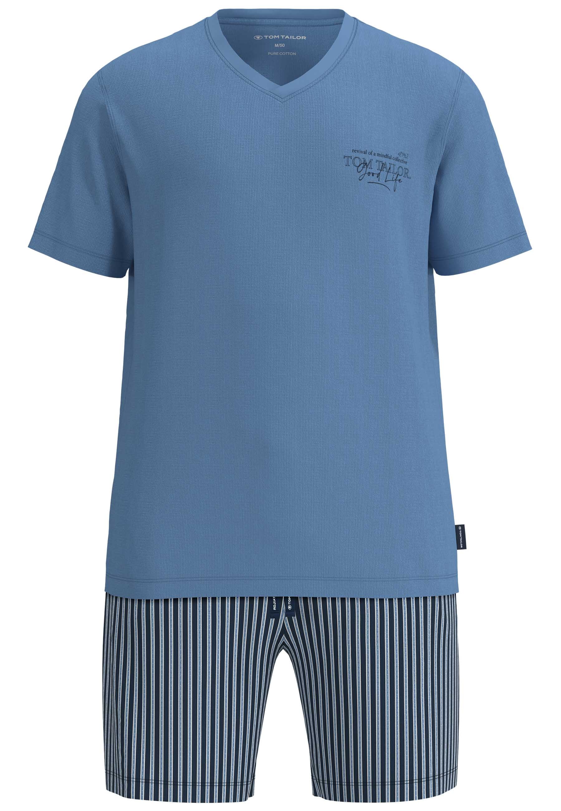 TOM TAILOR Shorty aus Baumwolle, Single Jersey Material, als Sleepwear
