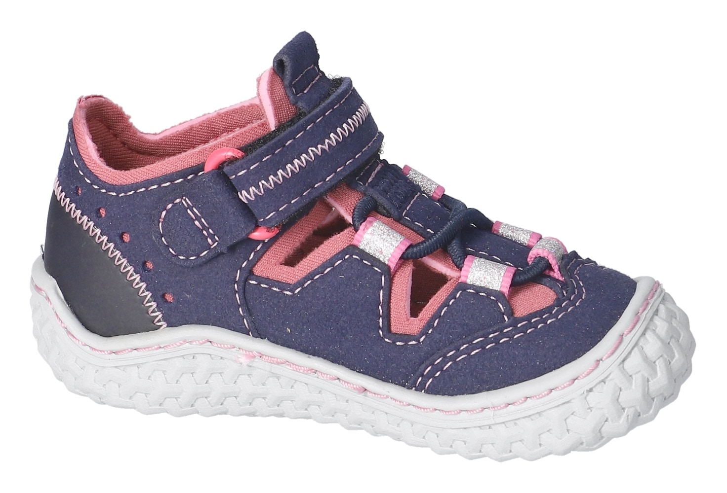 PEPINO by RICOSTA Barfußschuh »Jerry WMS: mittel«  , Barfußschuh mit Gummizug u. Klett, Größenschablone zum Download