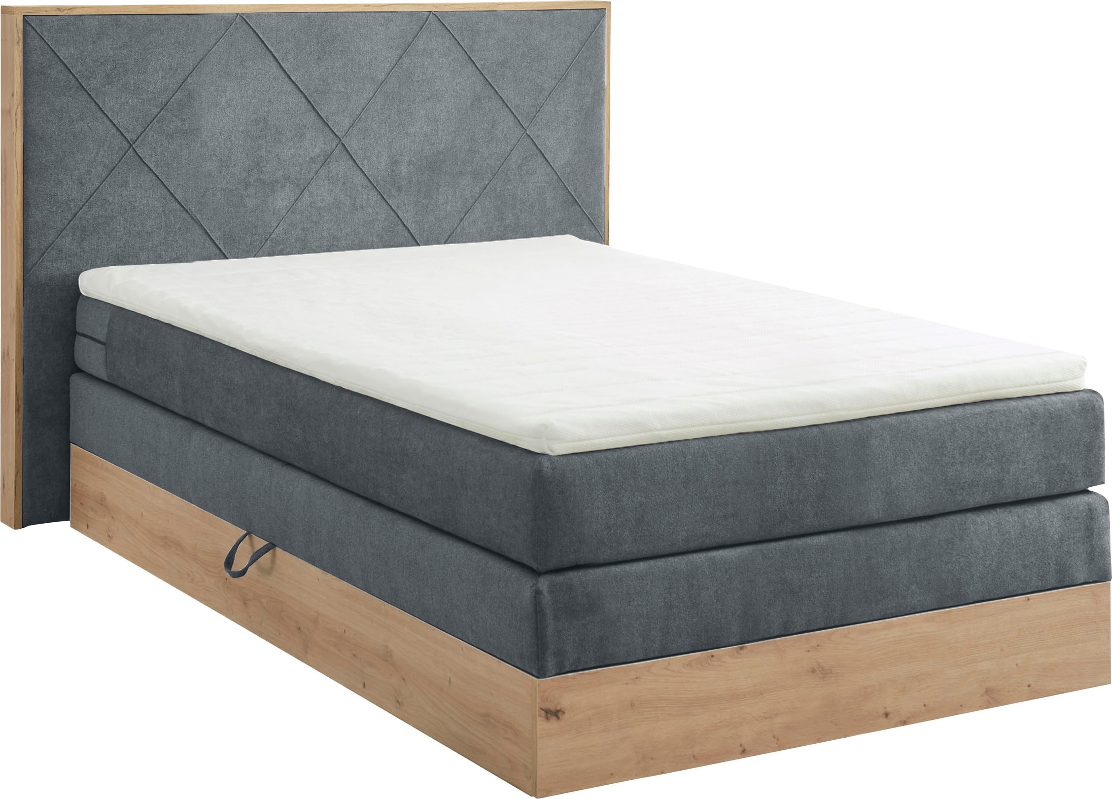 ED EXCITING DESIGN Boxspringbett »Bellevue«, inkl. Bettkasten, wahlweise mit Matratze und Topper