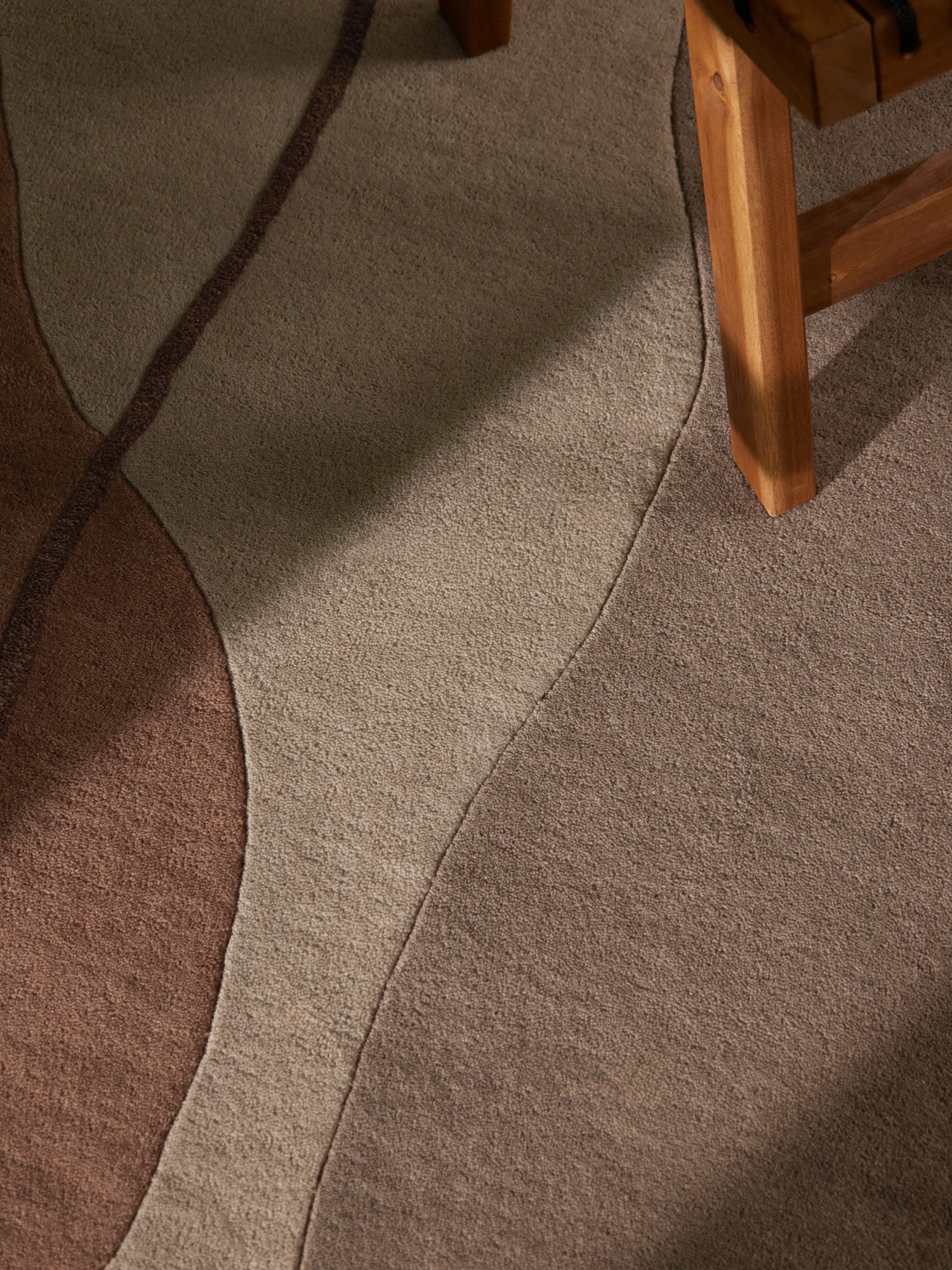 Villeroy & Boch Wollteppich »Muse« rechteckig 17 mm Höhe Wolle, Natur,Handgemacht, Abstrakt, Kurzflor, Wohnzimmer, Schlafzimmer