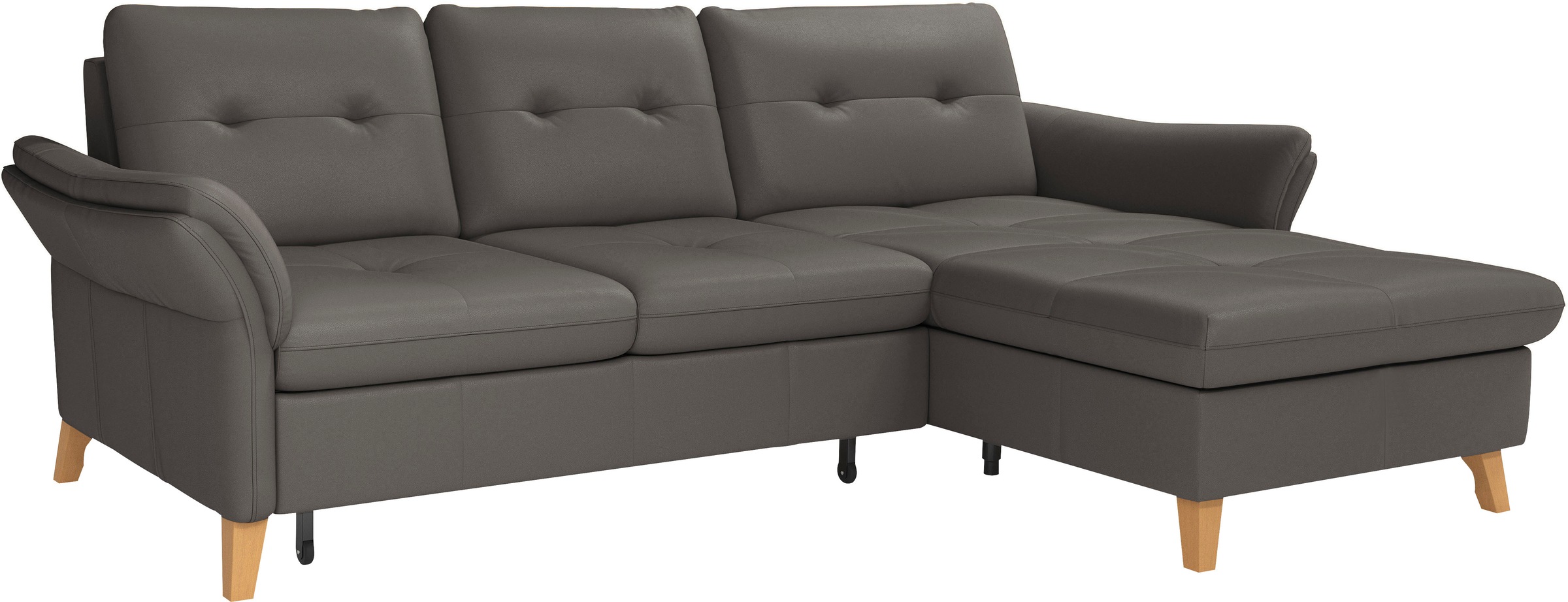 sit&more Ecksofa »Göteborg«, Sitztiefenverstellung und Federkern, wahlweise mit Bettfunktion