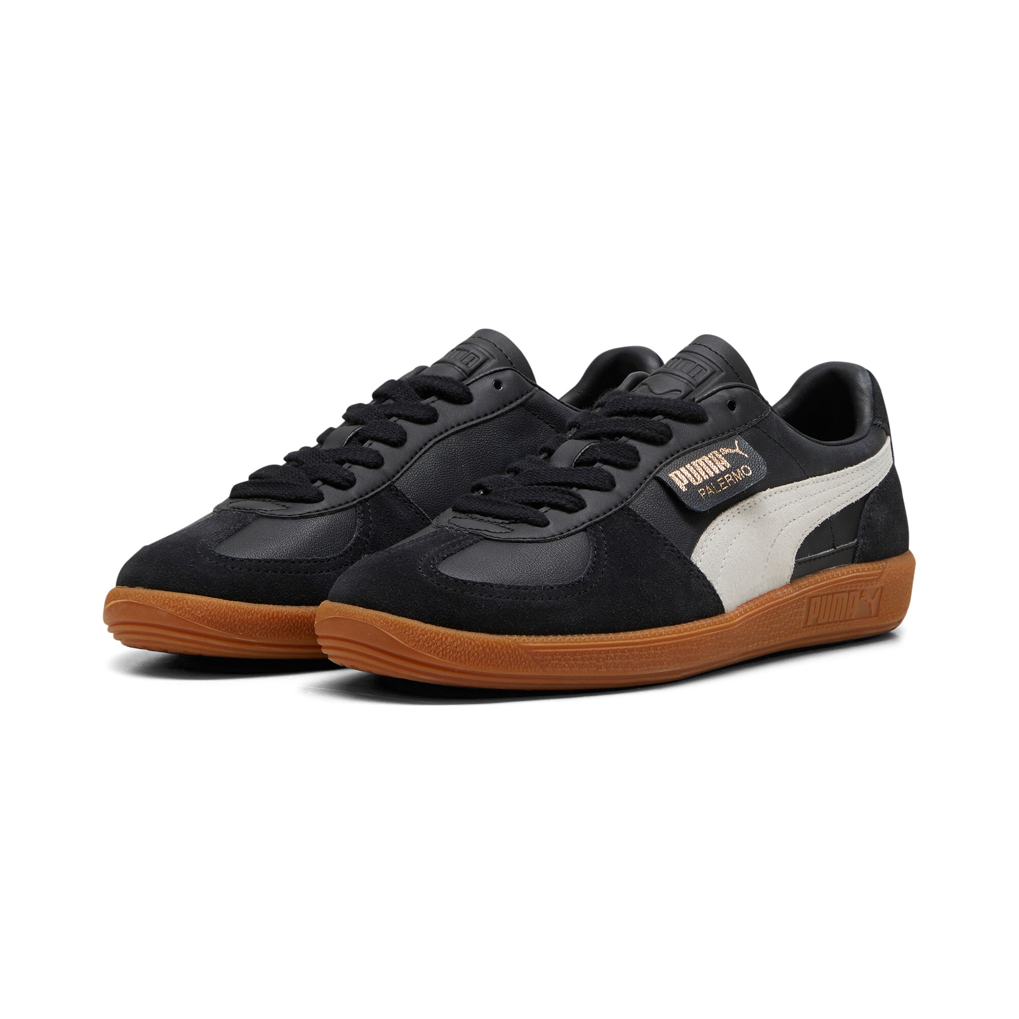 PUMA Sneaker »PALERMO LTH«  mit Obermaterial aus Leder, mit Overlays aus Wildleder
