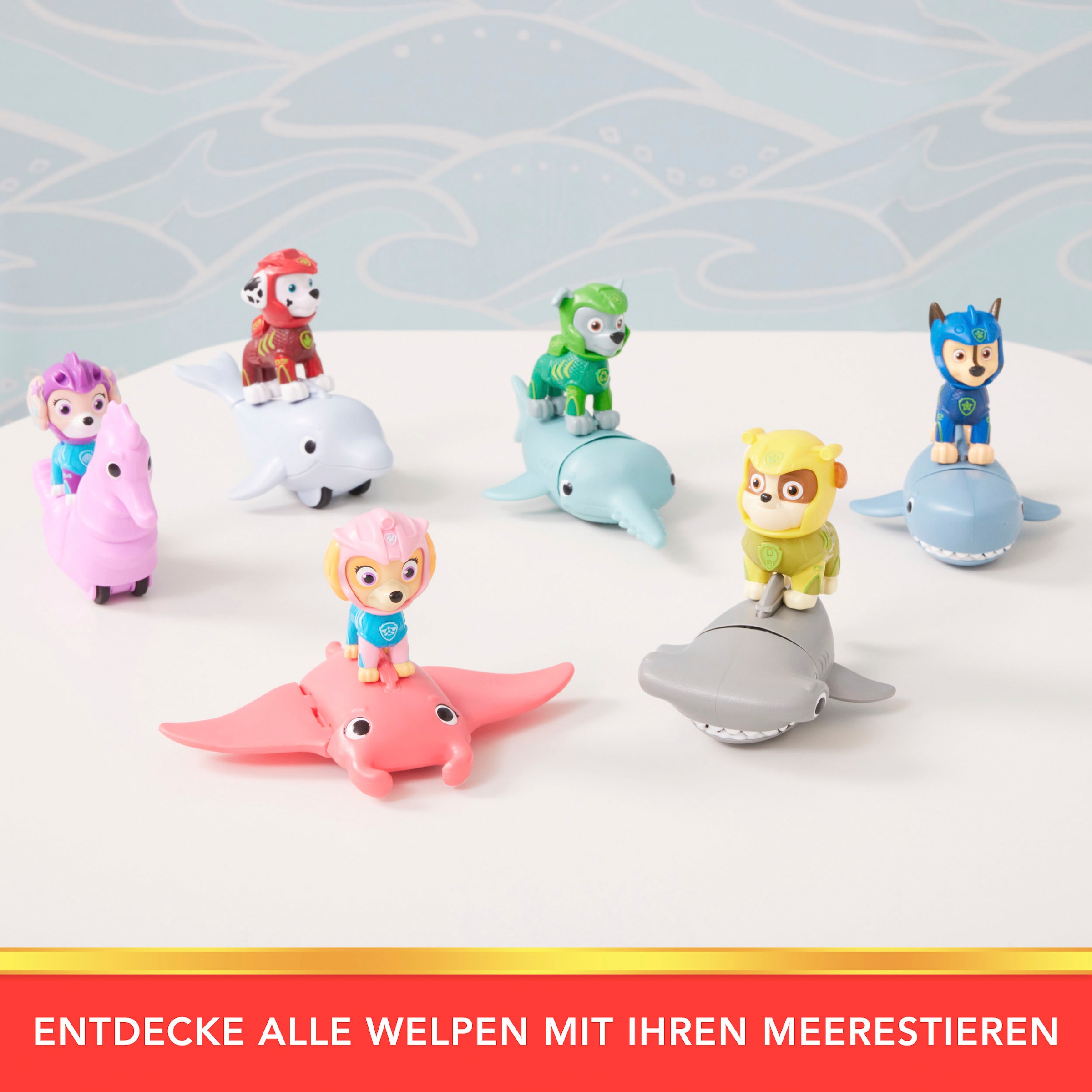 Spin Master Spielfigur »Paw Patrol - Aqua Pups - Hero Pups Solid Rocky«, (Set)