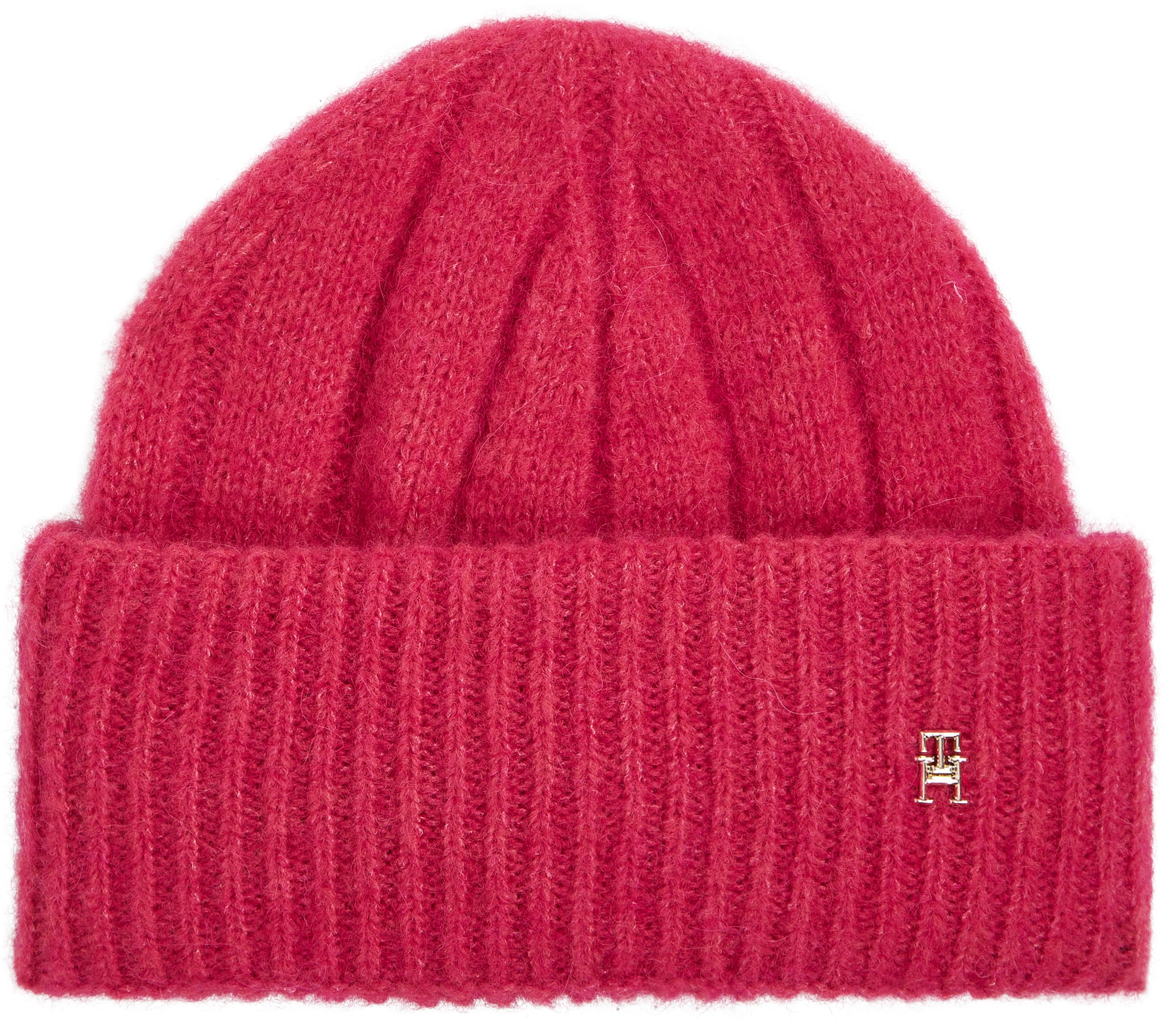 Tommy Hilfiger Beanie »TH TIMELESS BEANIE«, mit Monogramm-Emblem