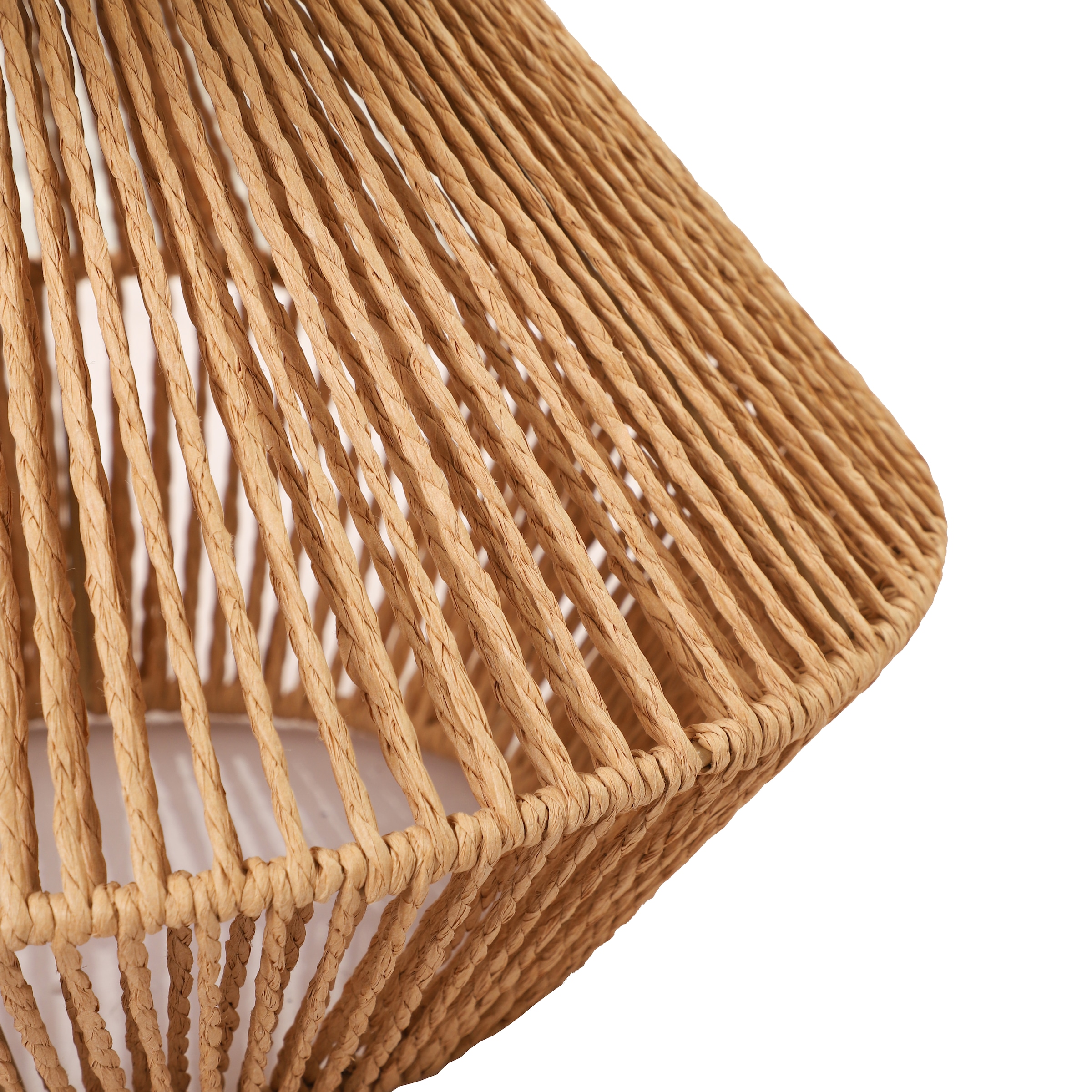 OTTO home Tischleuchte »Sillias« E27 1 Stk. Tischlampe mit Sisal Schnur,  Leinenschirm / Stoff - beige, 42 cm hoch
