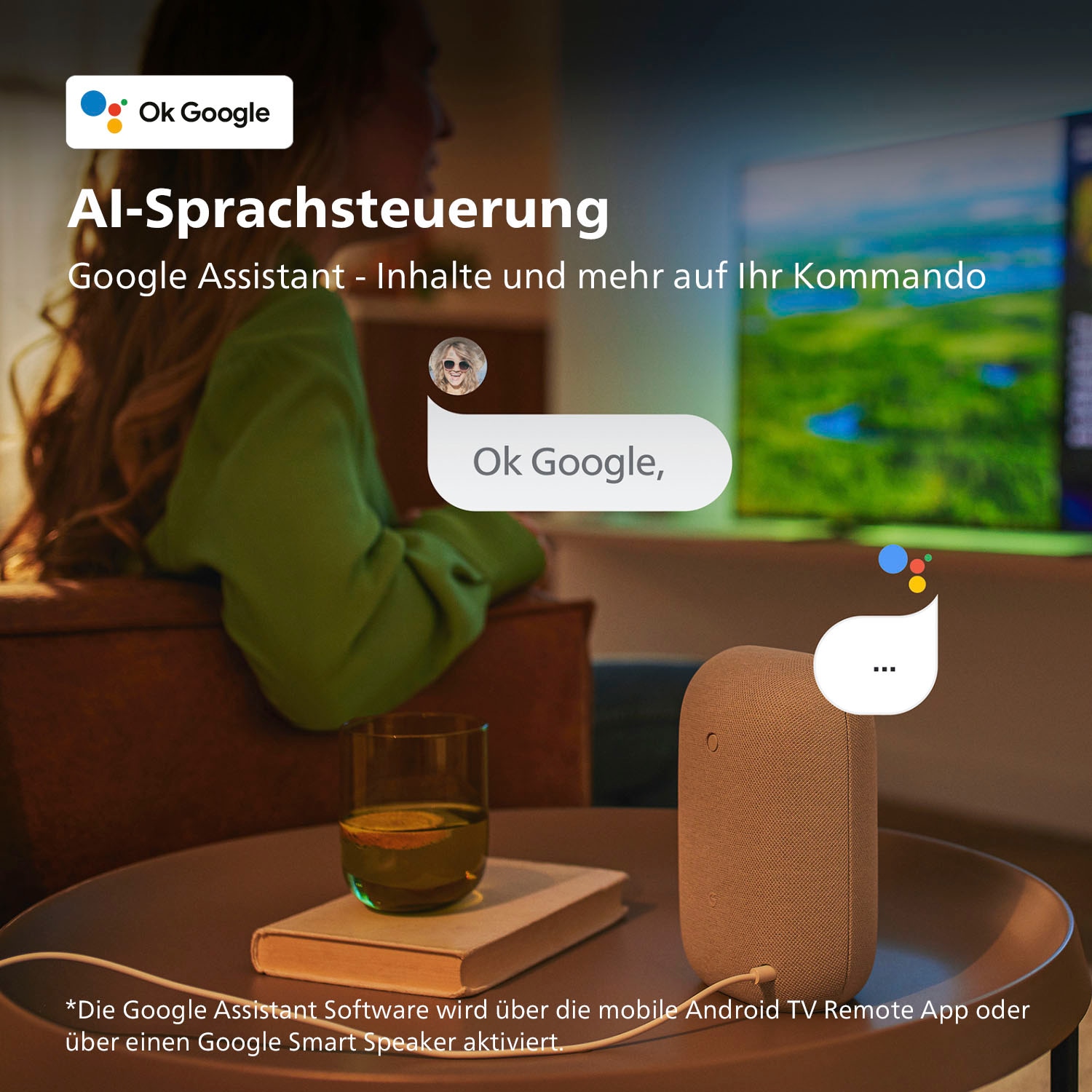 Philips LED-Fernseher »50PUS8007/12«, 4K Ultra HD, Android TV-Smart-TV