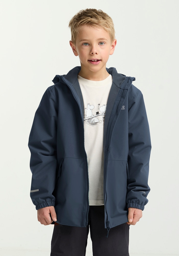 Jack Wolfskin Winterjacke »SNOW DAYS JKT KIDS« mit Kapuze für Kinder, mit Kapuze, wasserdicht, winddicht, atmungsaktiv