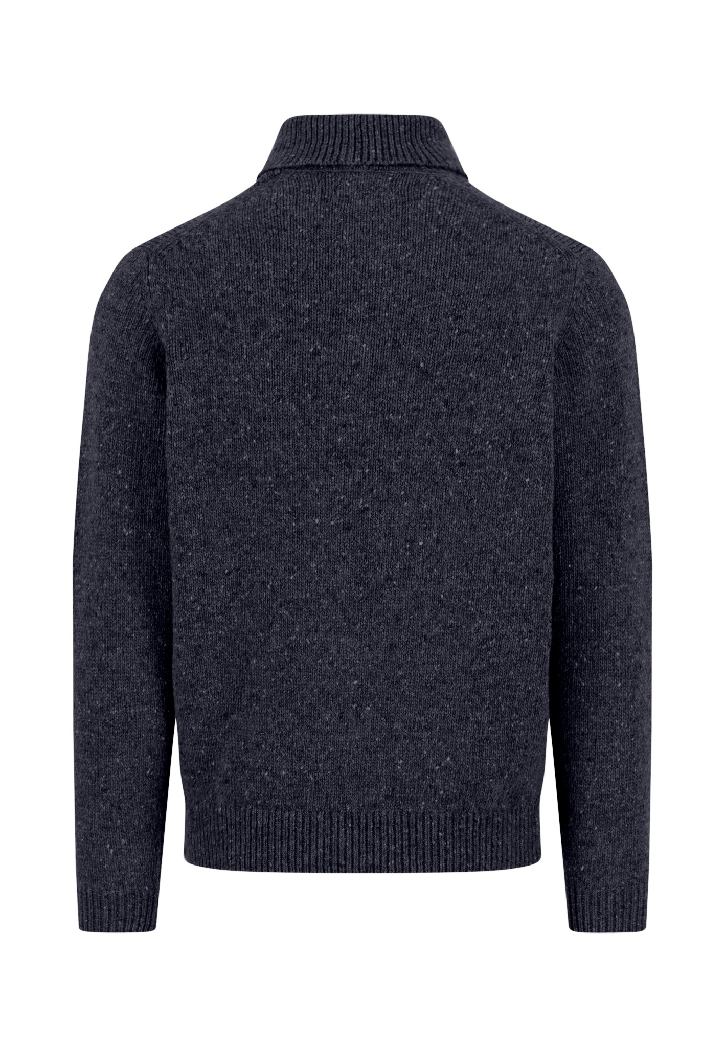 FYNCH-HATTON Rollkragenpullover im Strick-Look meliert