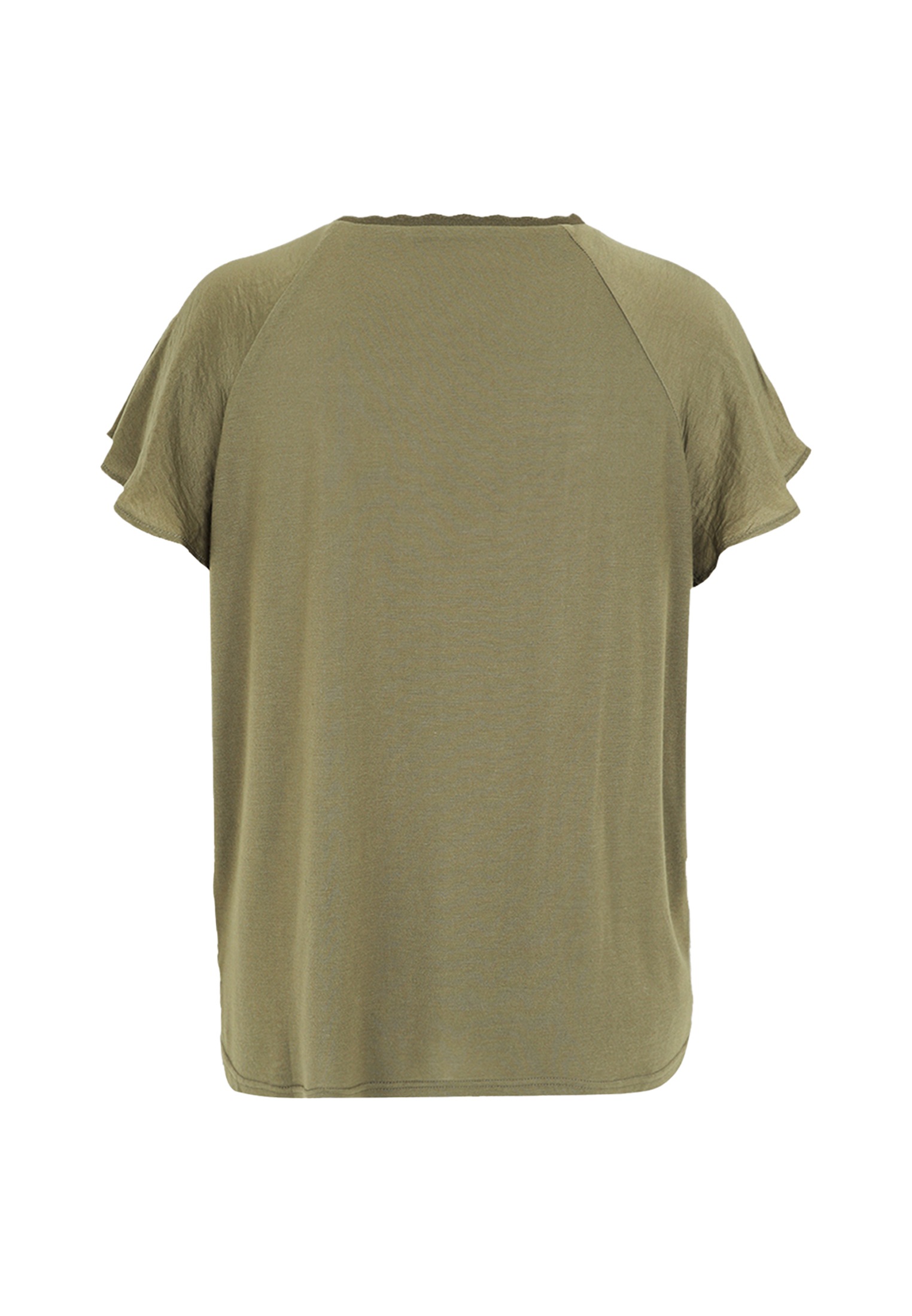 Zero Klassische Bluse »Blusenshirt mit kurzen Rüschenärmeln«