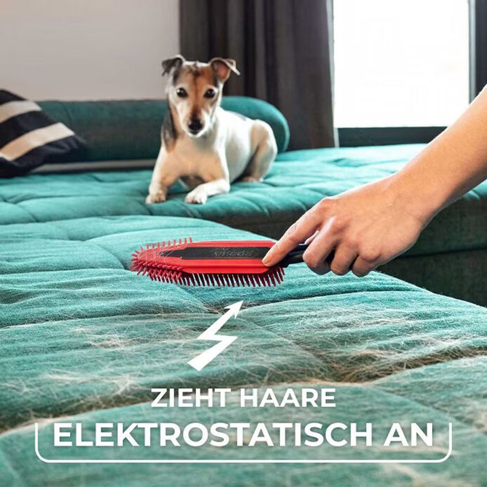 Vileda Tierhaarentferner »Vileda Pet Pro Komplettset«, Set, 3 St., aus Kunststoff, Set mit Besen, elektrostatischer Bürste und Microfaser-Handtuch