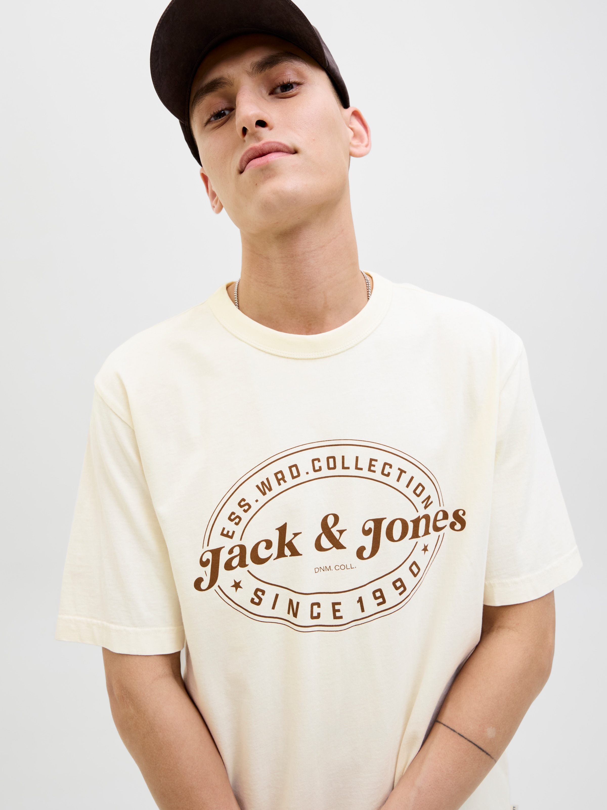 Jack & Jones T-Shirt »JJEDOVER PRINT TEE SS CREW NECK«