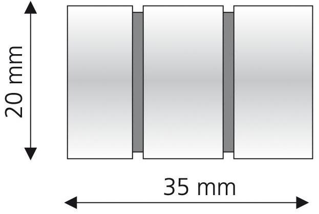 Liedeco Gardinenstangen-Endstück »Zylinder« für Gardinenstangen Ø 16 mm