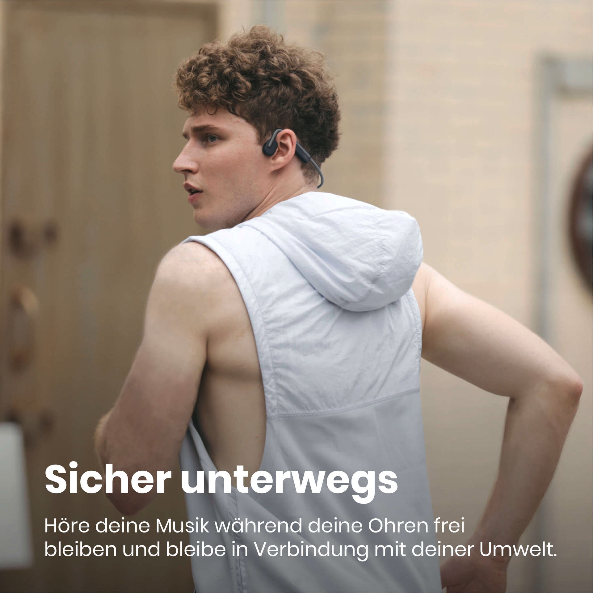 Shokz Open-Ear-Kopfhörer »OpenMove + Cooling Towel«